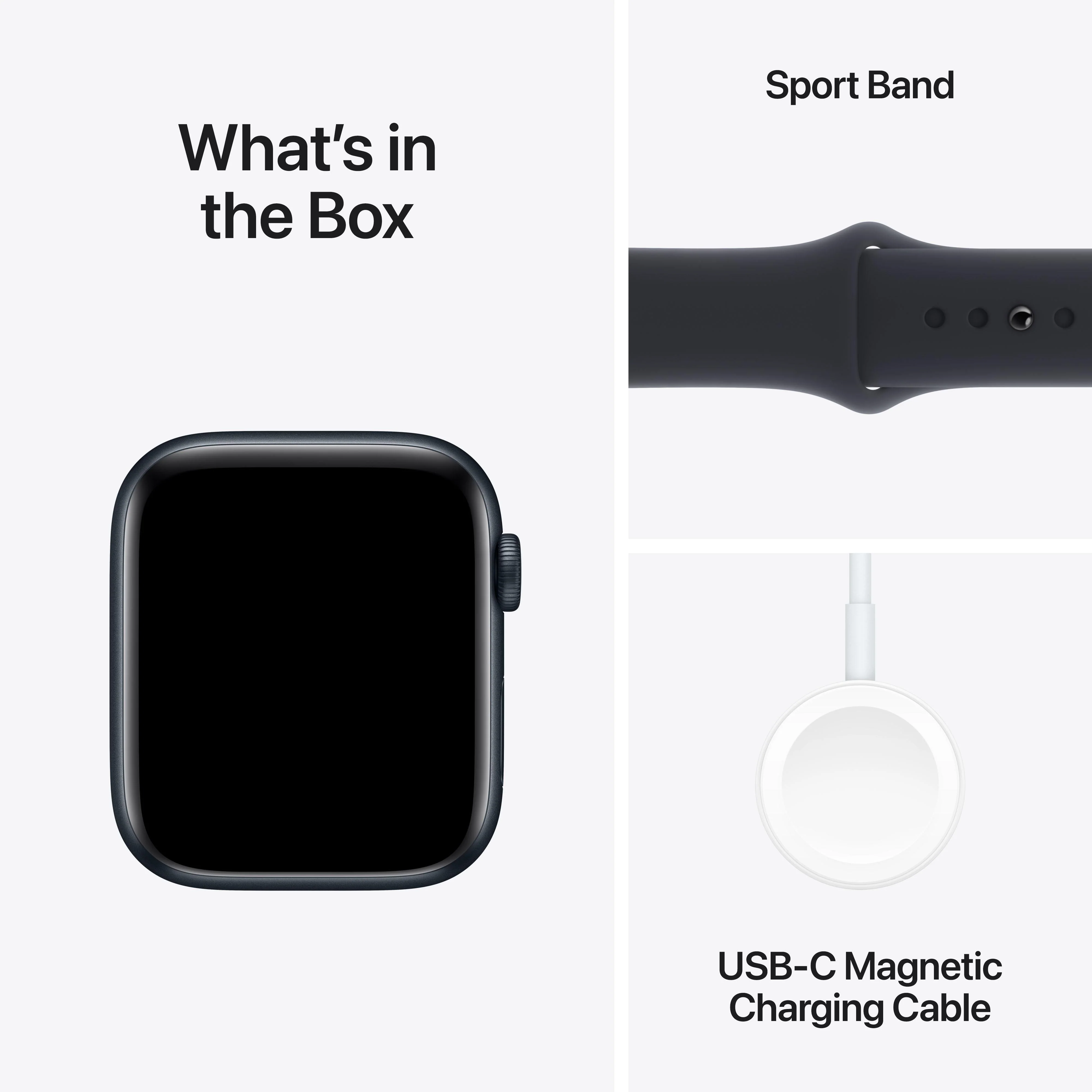 Apple Watch SE GPS + Cellular 44mm Midnight Aluminium Case with Midnight Sport Band - M/L - Image 8
