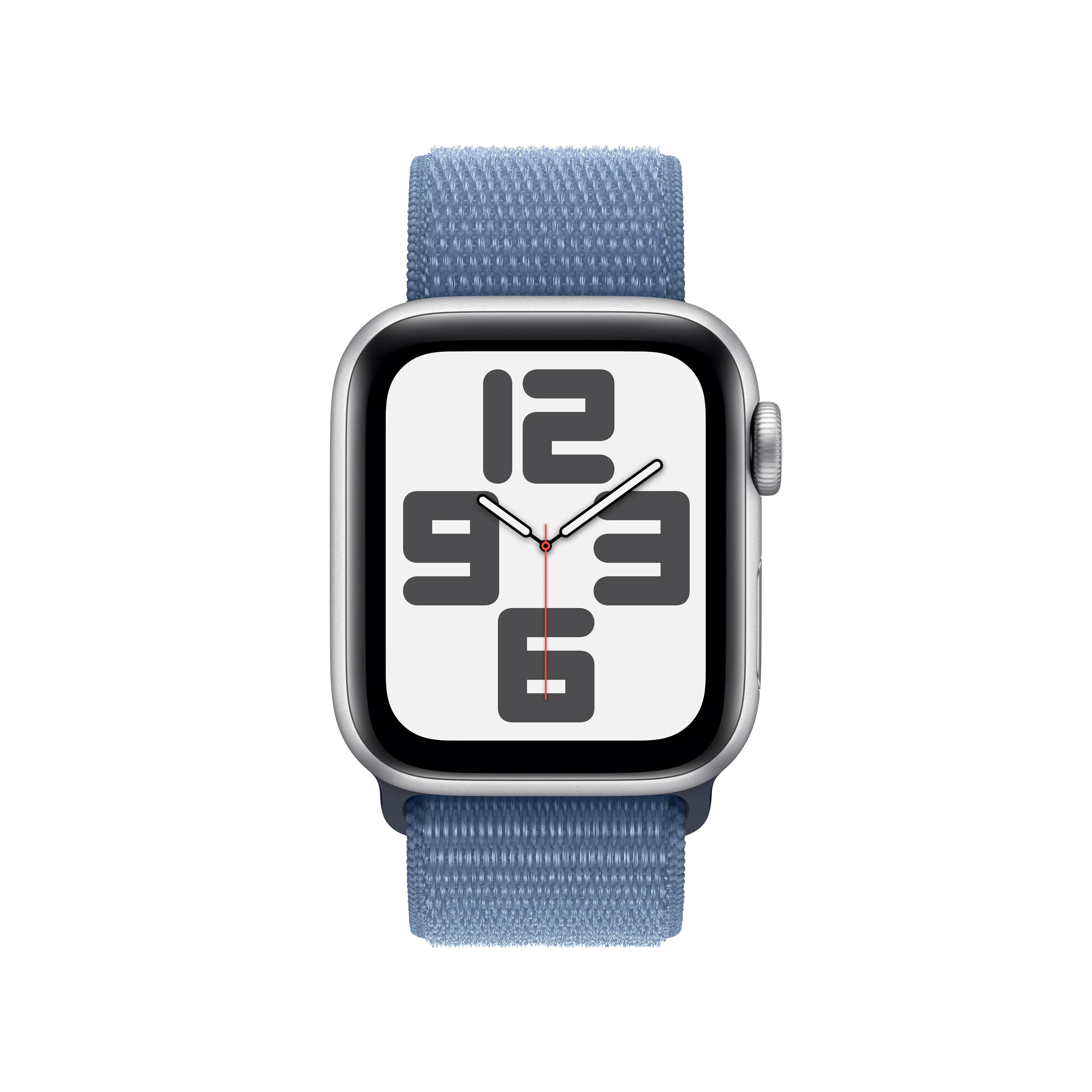 Apple Watch SE GPS 40mm Silver Aluminium Case with Winter Blue Sport Loop - Image 2