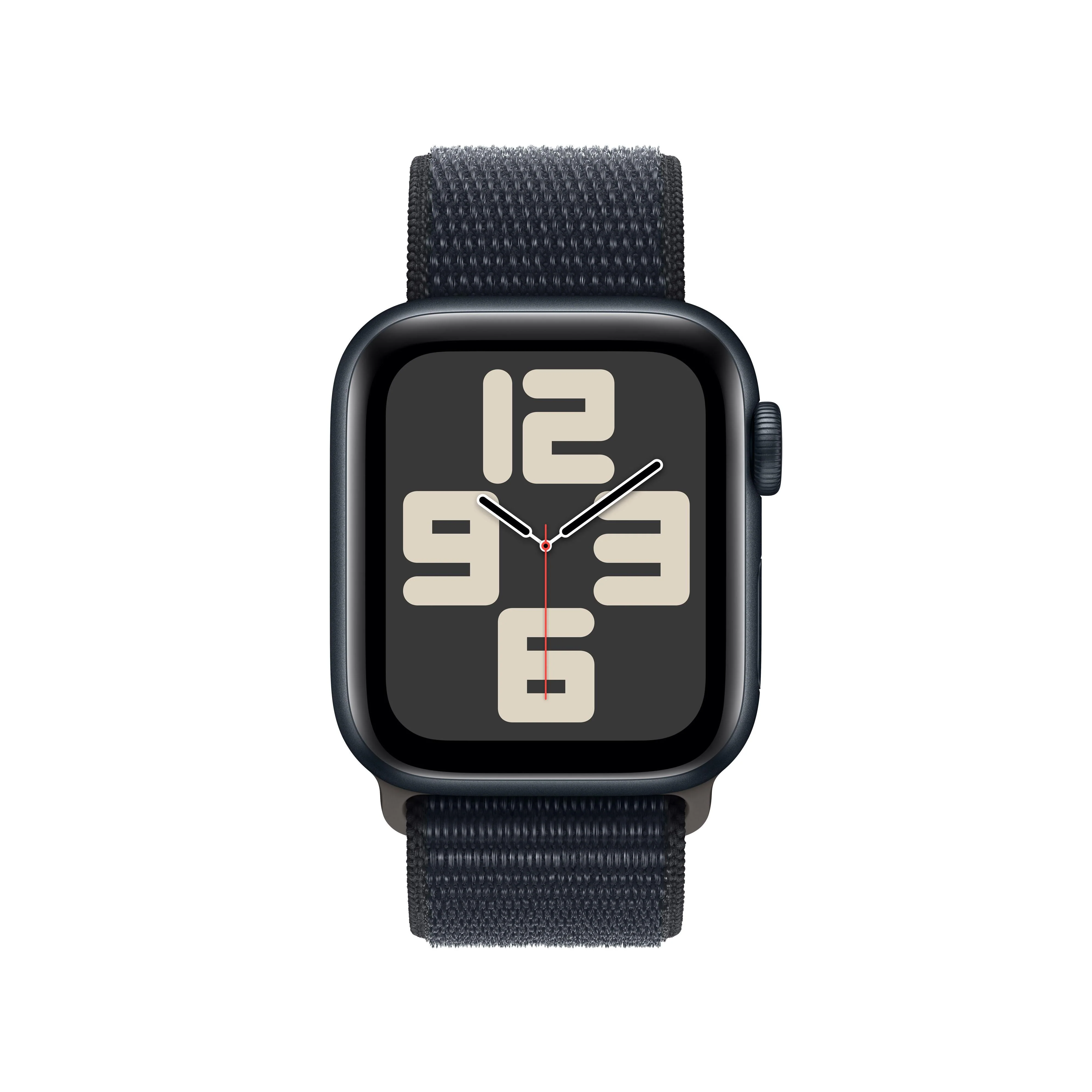 Apple Watch SE GPS + Cellular 40mm Midnight Aluminium Case with Midnight Sport Loop - Image 2