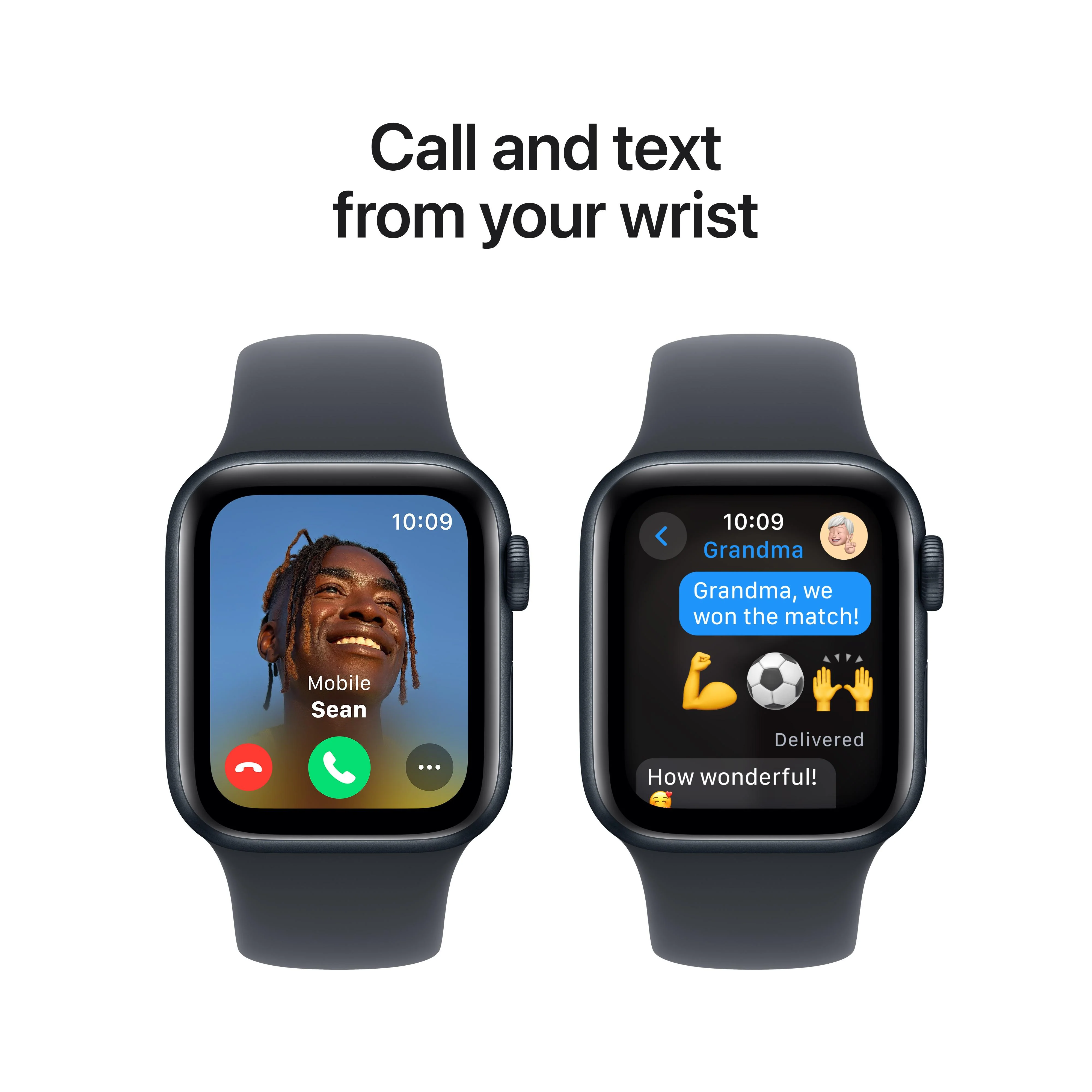 Apple Watch SE GPS 40mm Midnight Aluminium Case with Midnight Sport Band - M/L - Image 4
