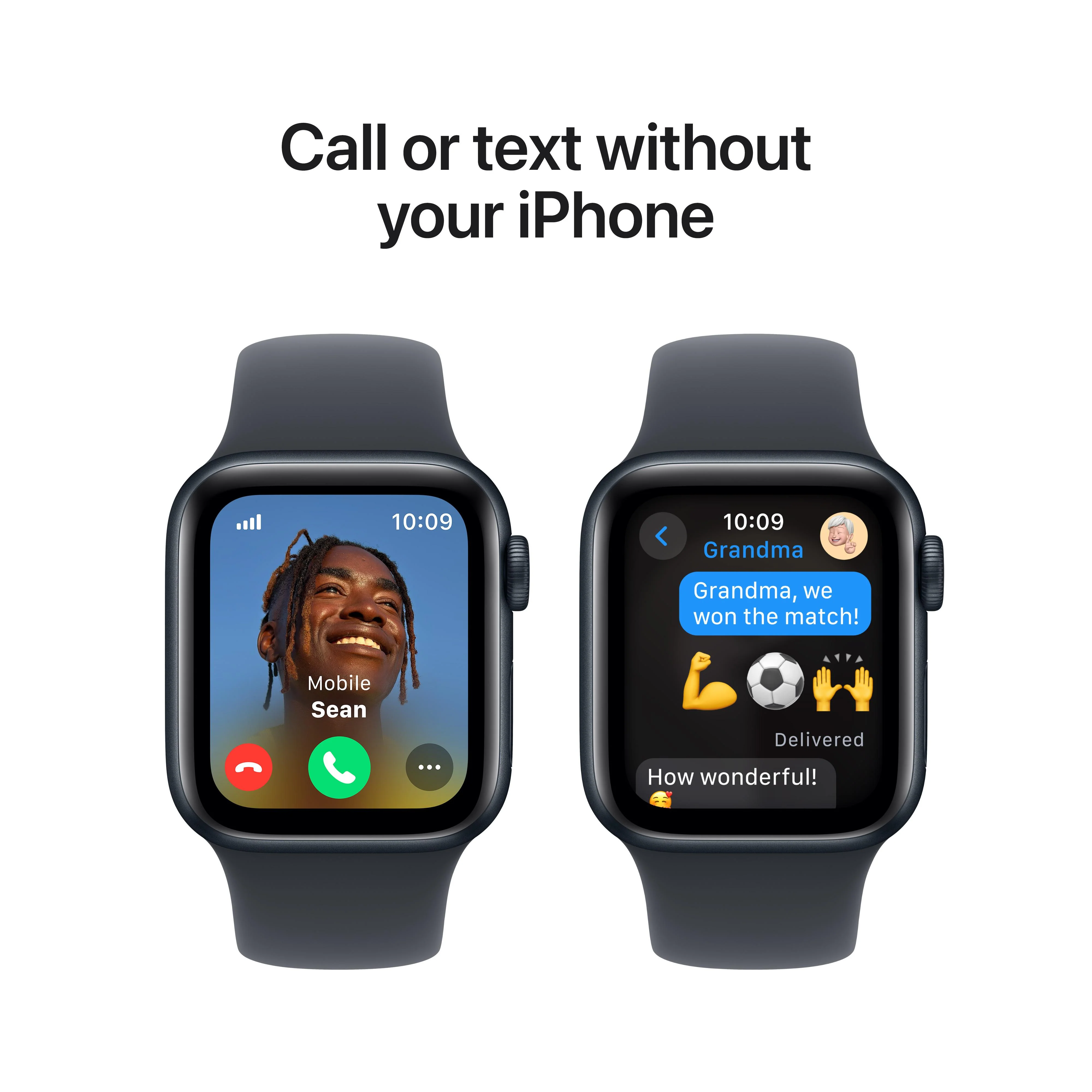 Apple Watch SE GPS + Cellular 40mm Midnight Aluminium Case with Midnight Sport Band - S/M - Image 4