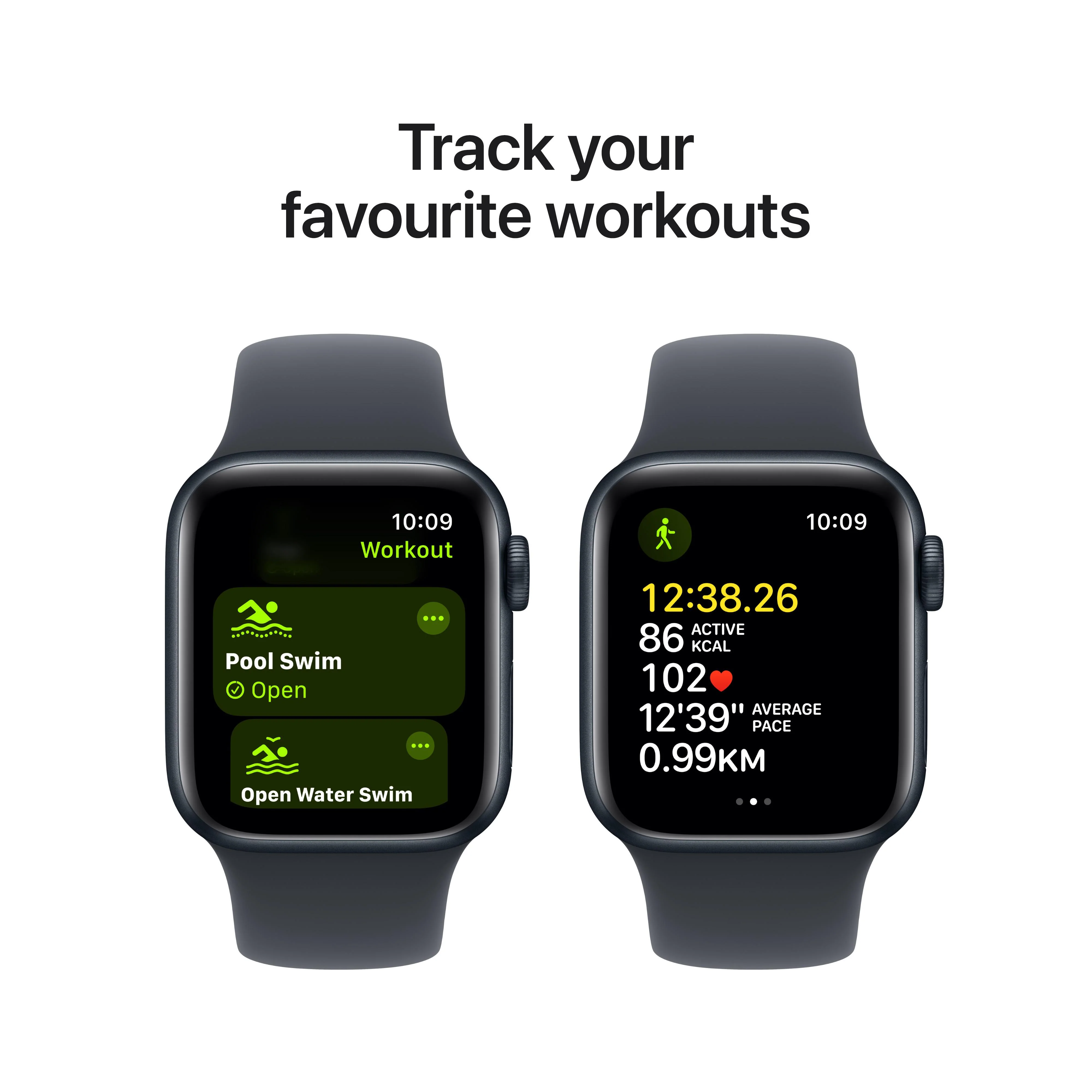 Apple Watch SE GPS + Cellular 40mm Midnight Aluminium Case with Midnight Sport Band - M/L - Image 6