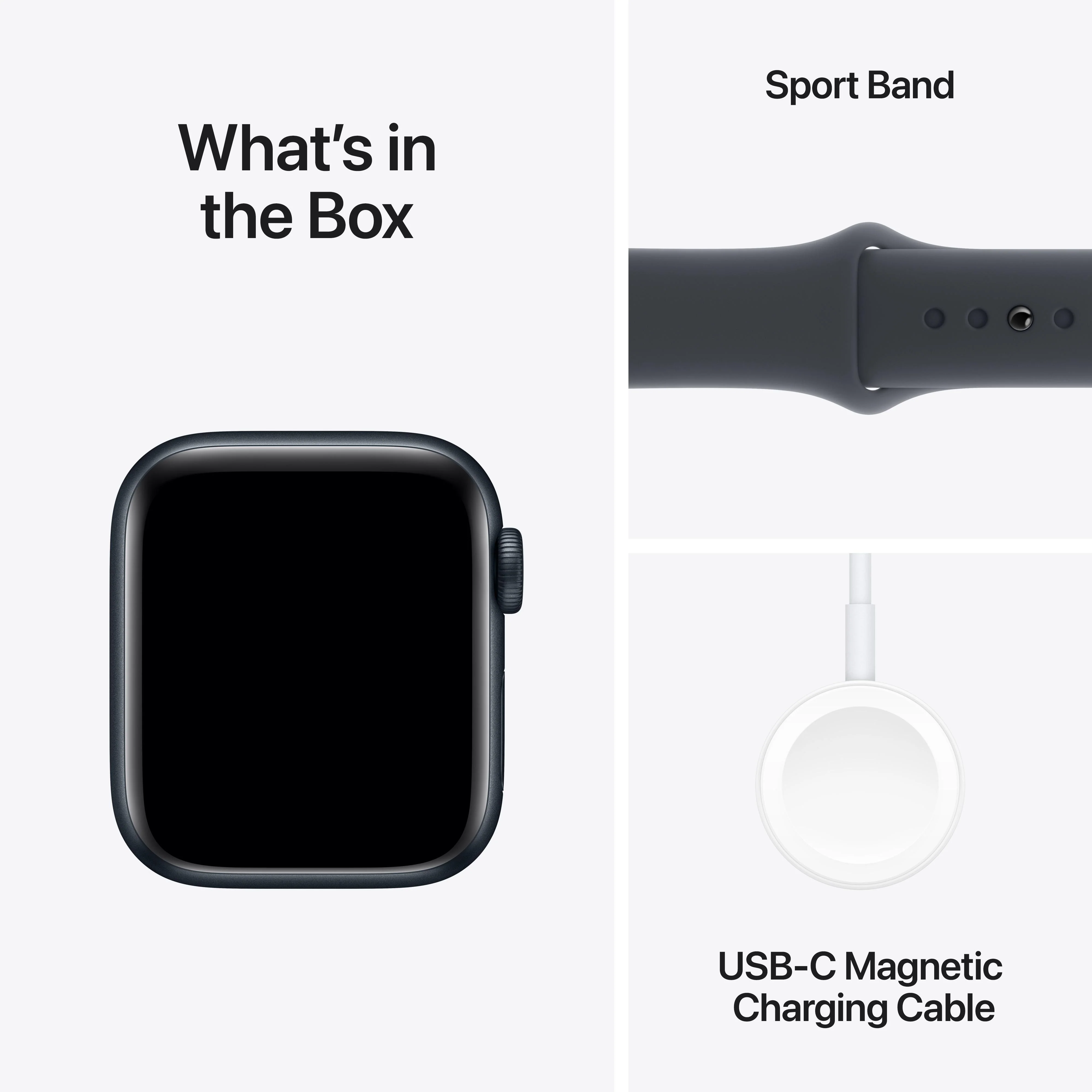 Apple Watch SE GPS + Cellular 40mm Midnight Aluminium Case with Midnight Sport Band - M/L - Image 7