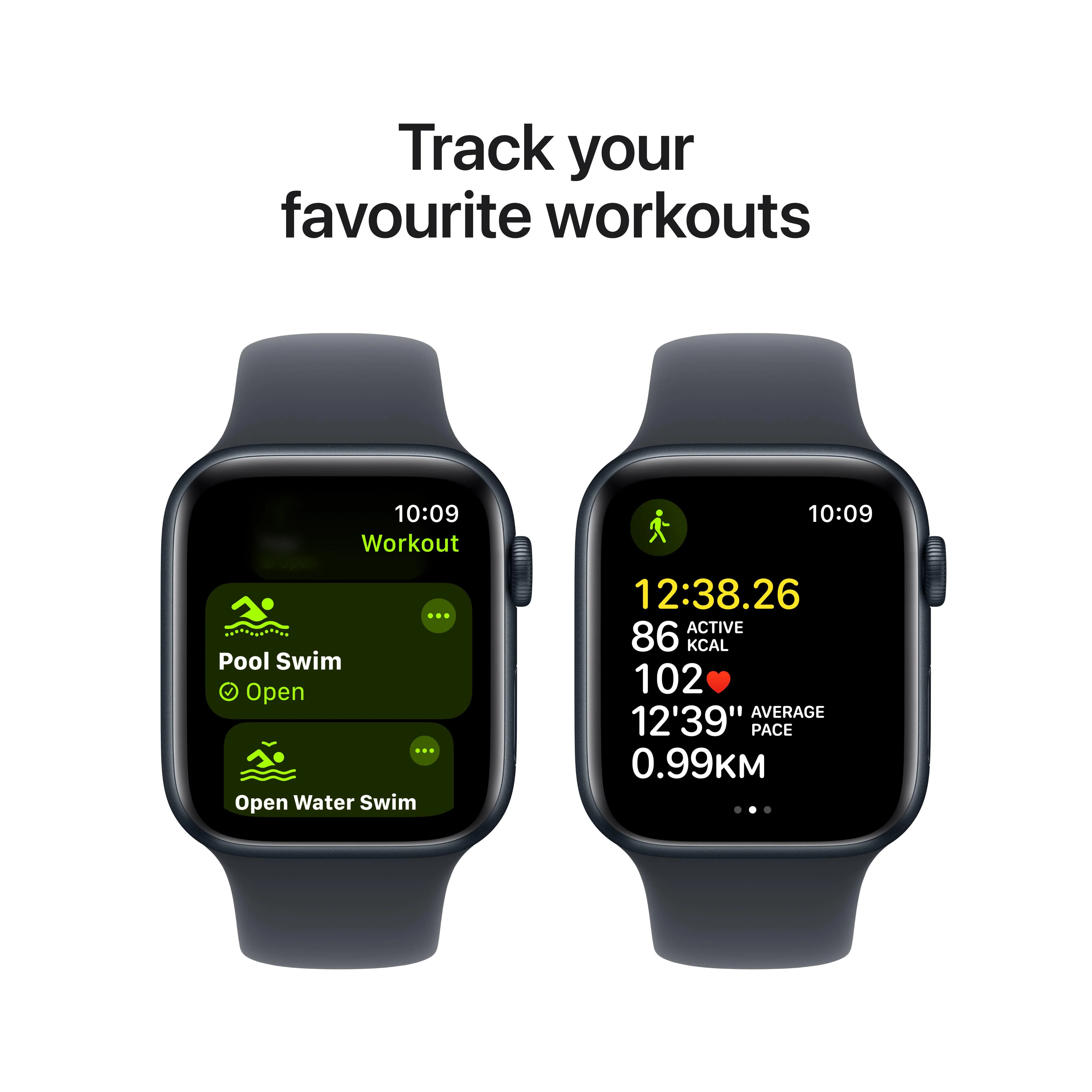 Apple Watch SE GPS + Cellular 44mm Midnight Aluminium Case with Midnight Sport Band - S/M - Image 6