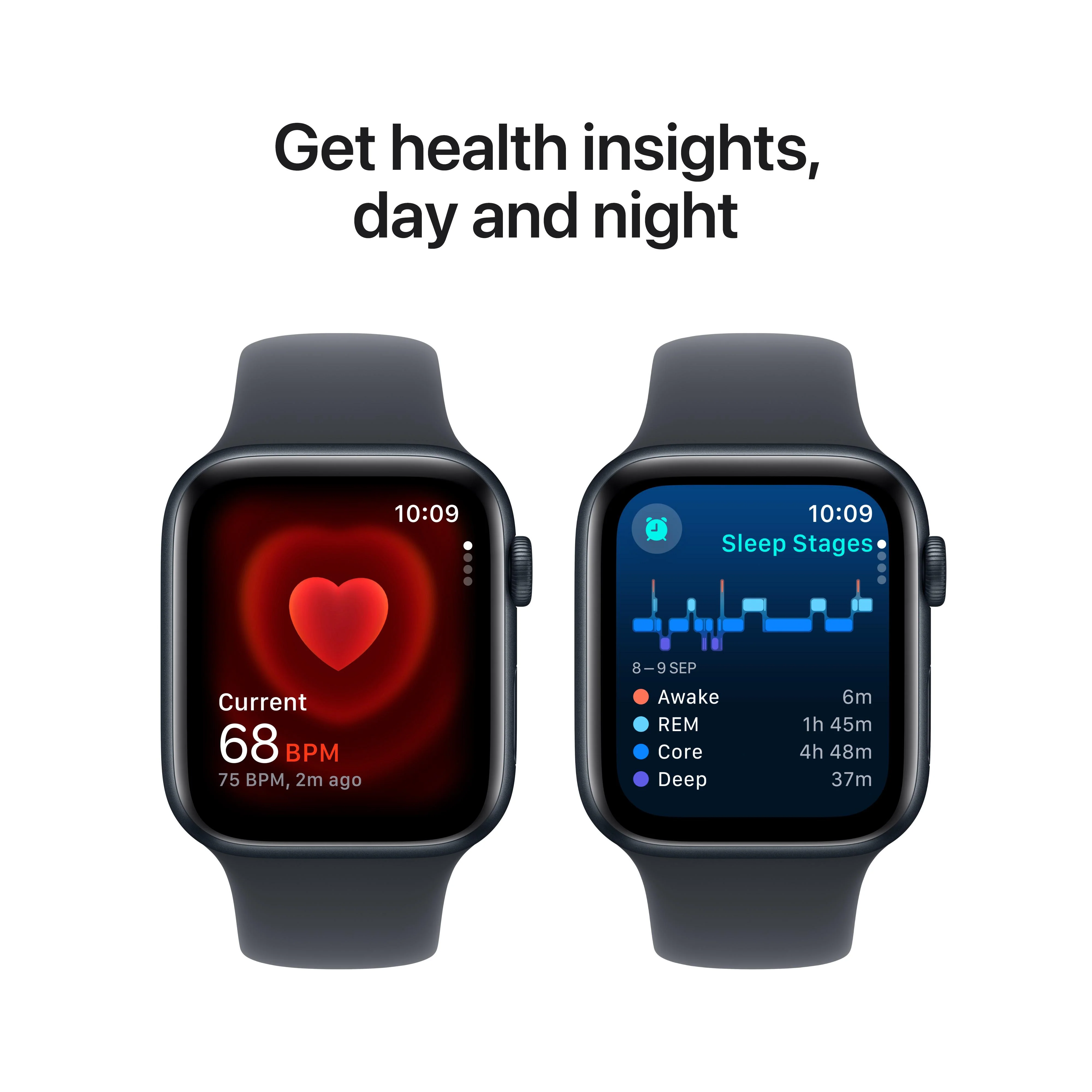 Apple Watch SE GPS + Cellular 44mm Midnight Aluminium Case with Midnight Sport Band - M/L - Image 5