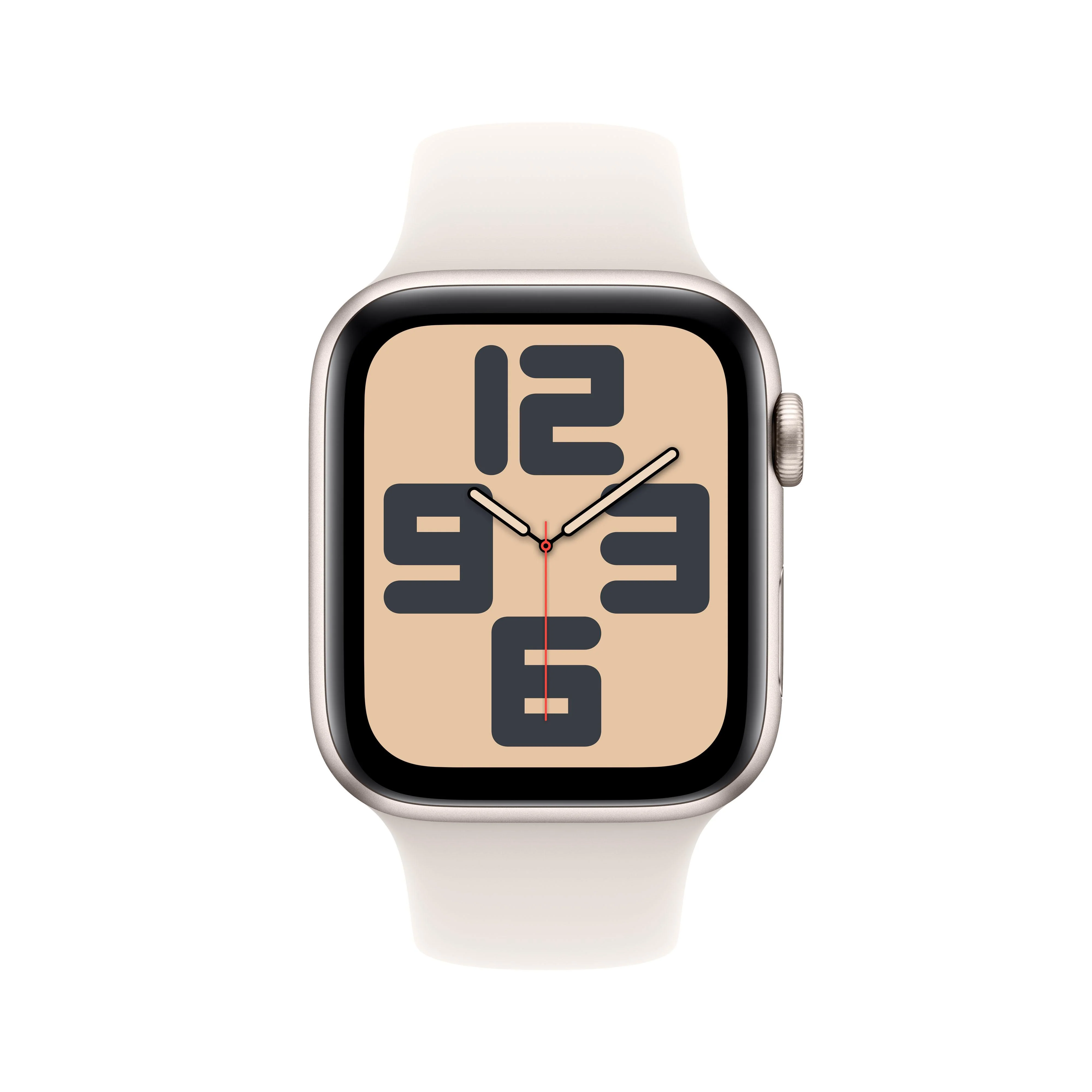 Apple Watch SE GPS + Cellular 44mm Starlight Aluminium Case with Starlight Sport Band - M/L - Image 2