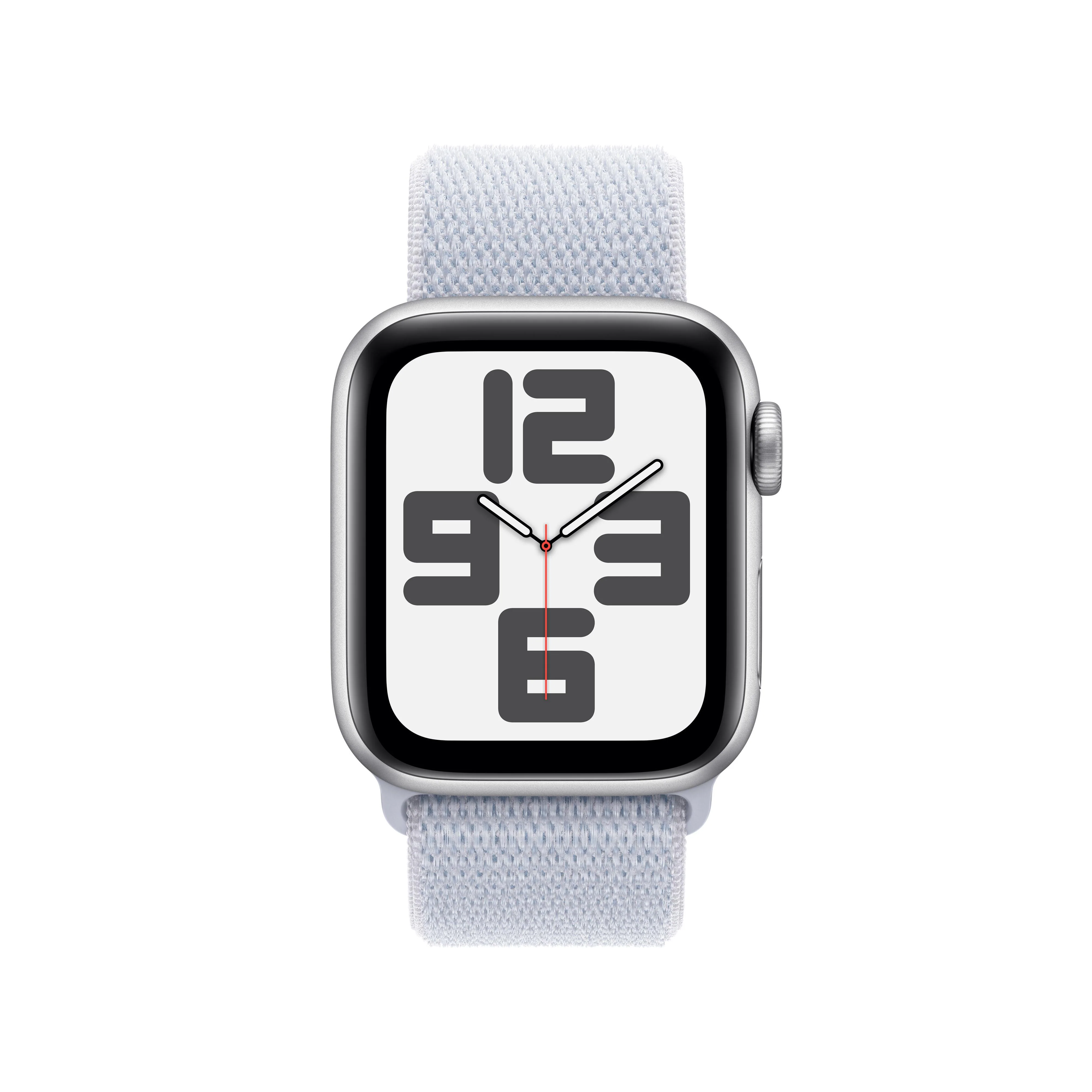 Apple Watch SE GPS 40mm Silver Aluminium Case with Blue Cloud Sport Loop - One Size - Image 2