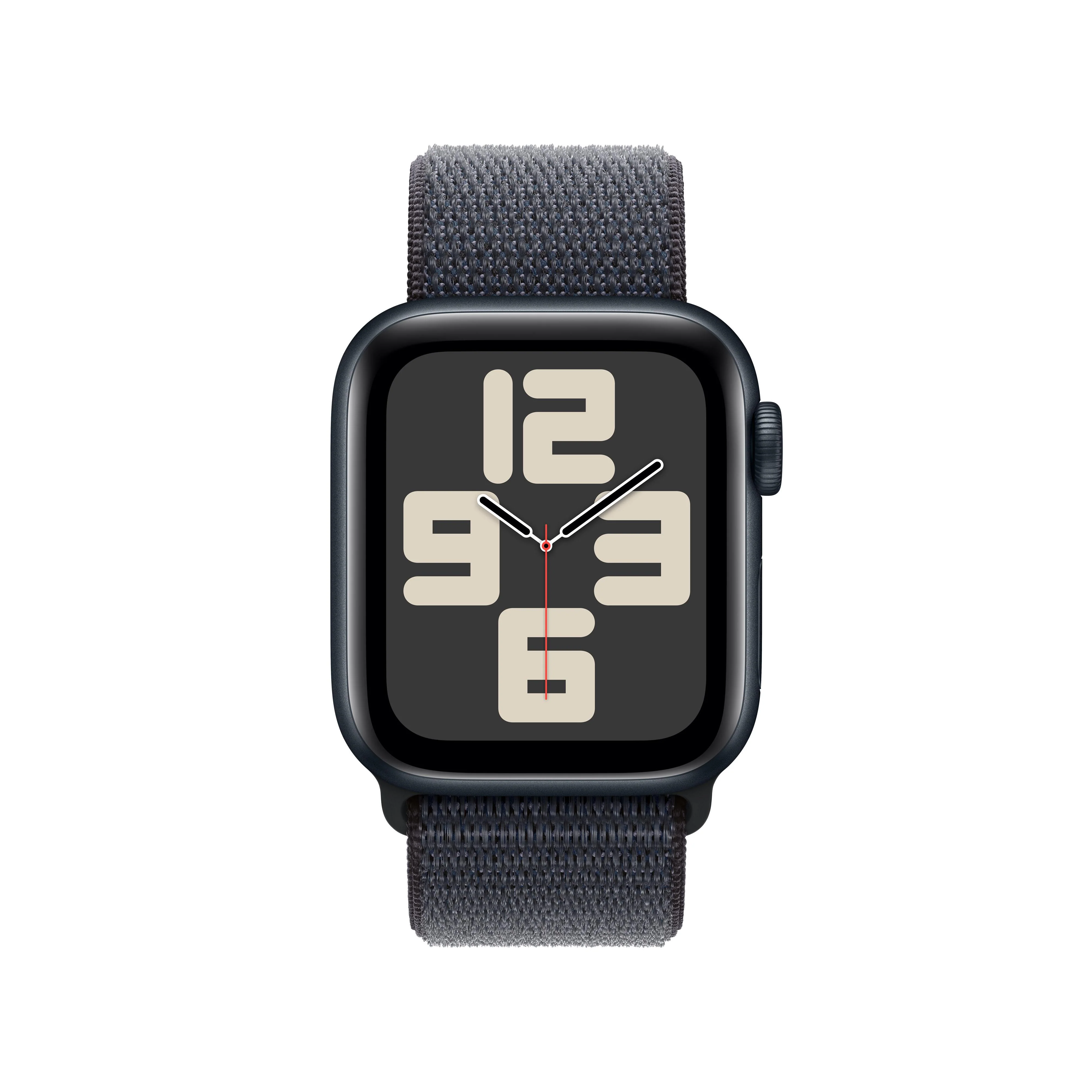 Apple Watch SE GPS + Cellular 40mm Midnight Aluminium Case with Ink Sport Loop - Image 2