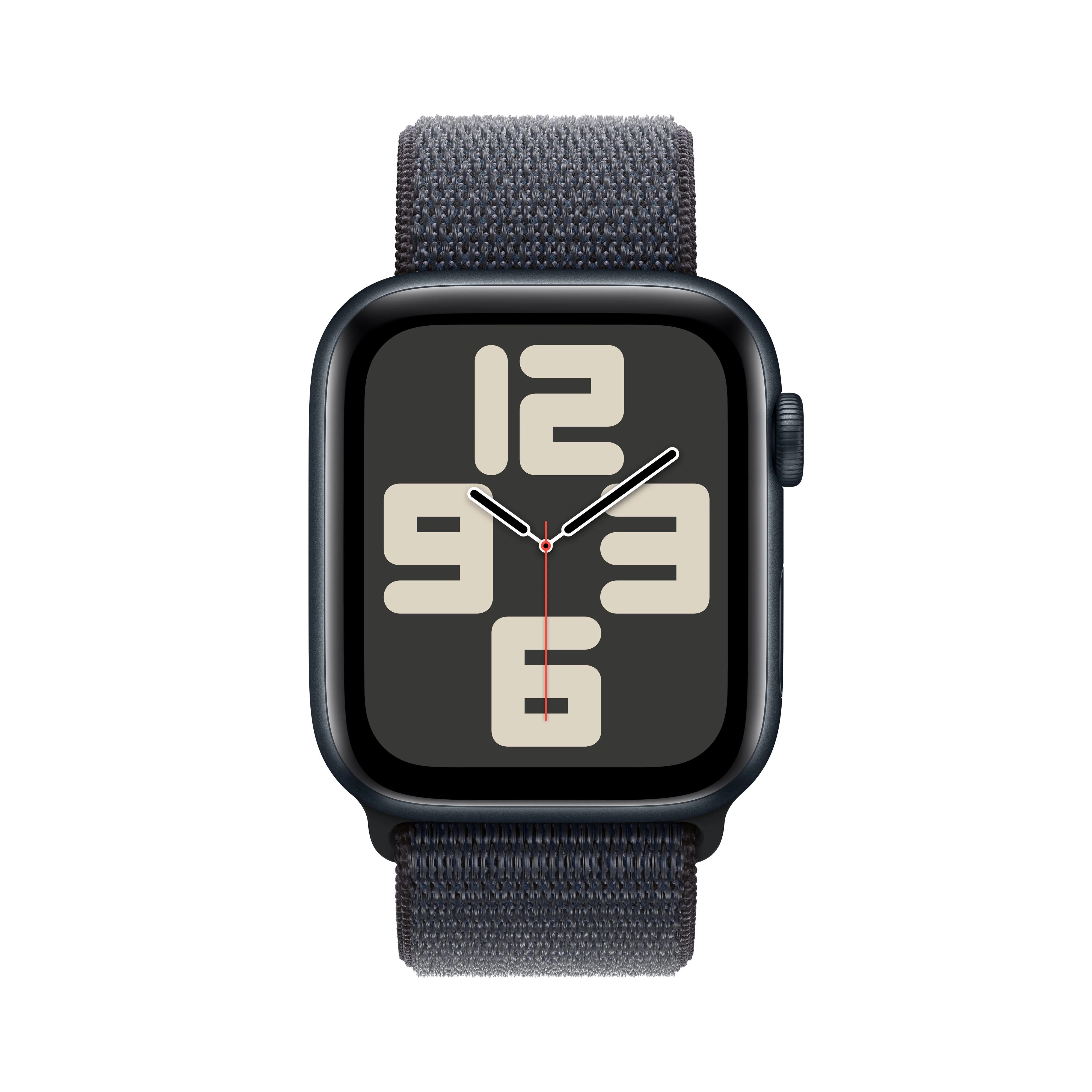 Apple Watch SE GPS + Cellular 44mm Midnight Aluminium Case with Ink Sport Loop - Image 2