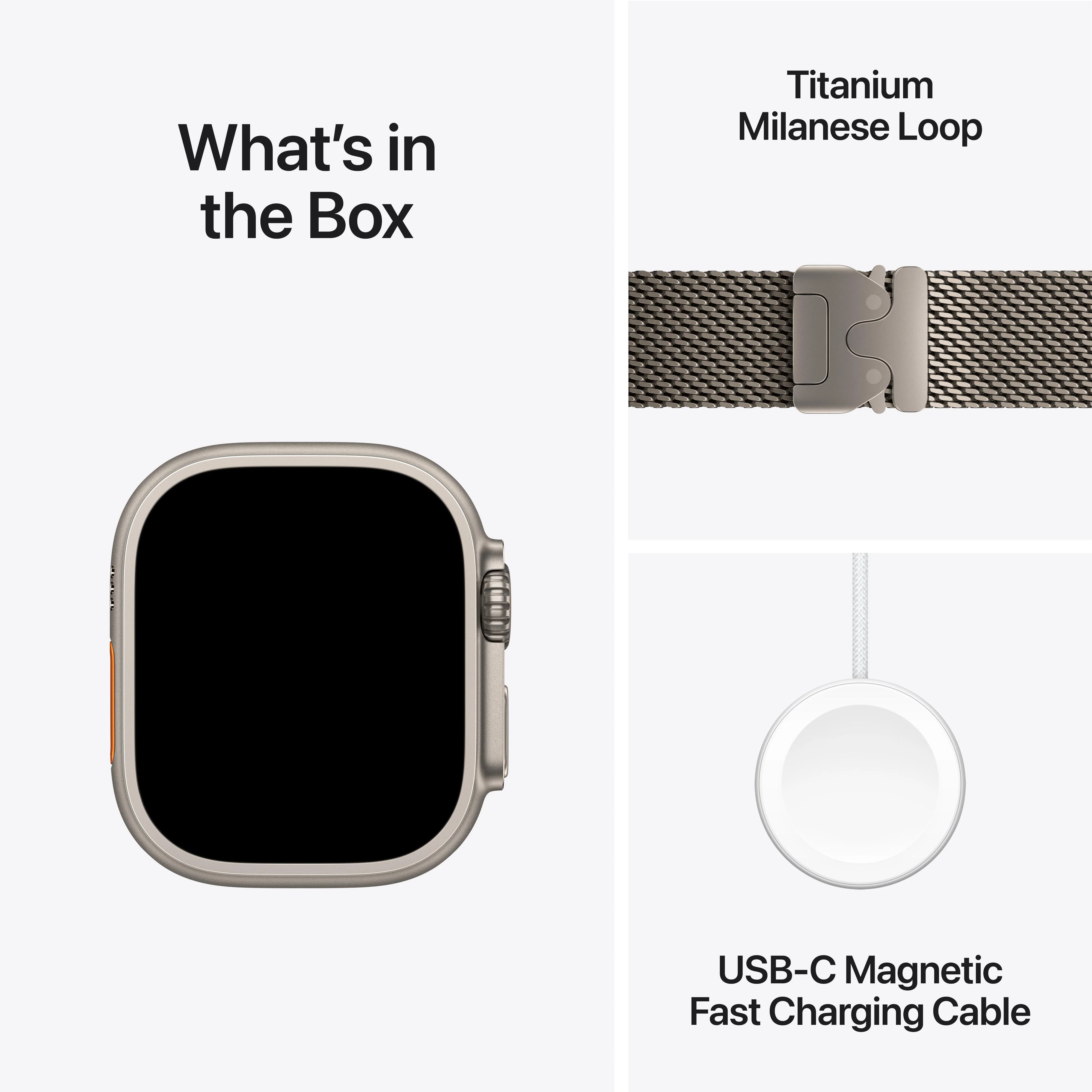 Apple Watch Ultra 2 GPS + Cellular 49mm Natural Titanium Case with Natural Titanium Milanese Loop - Large - Image 9