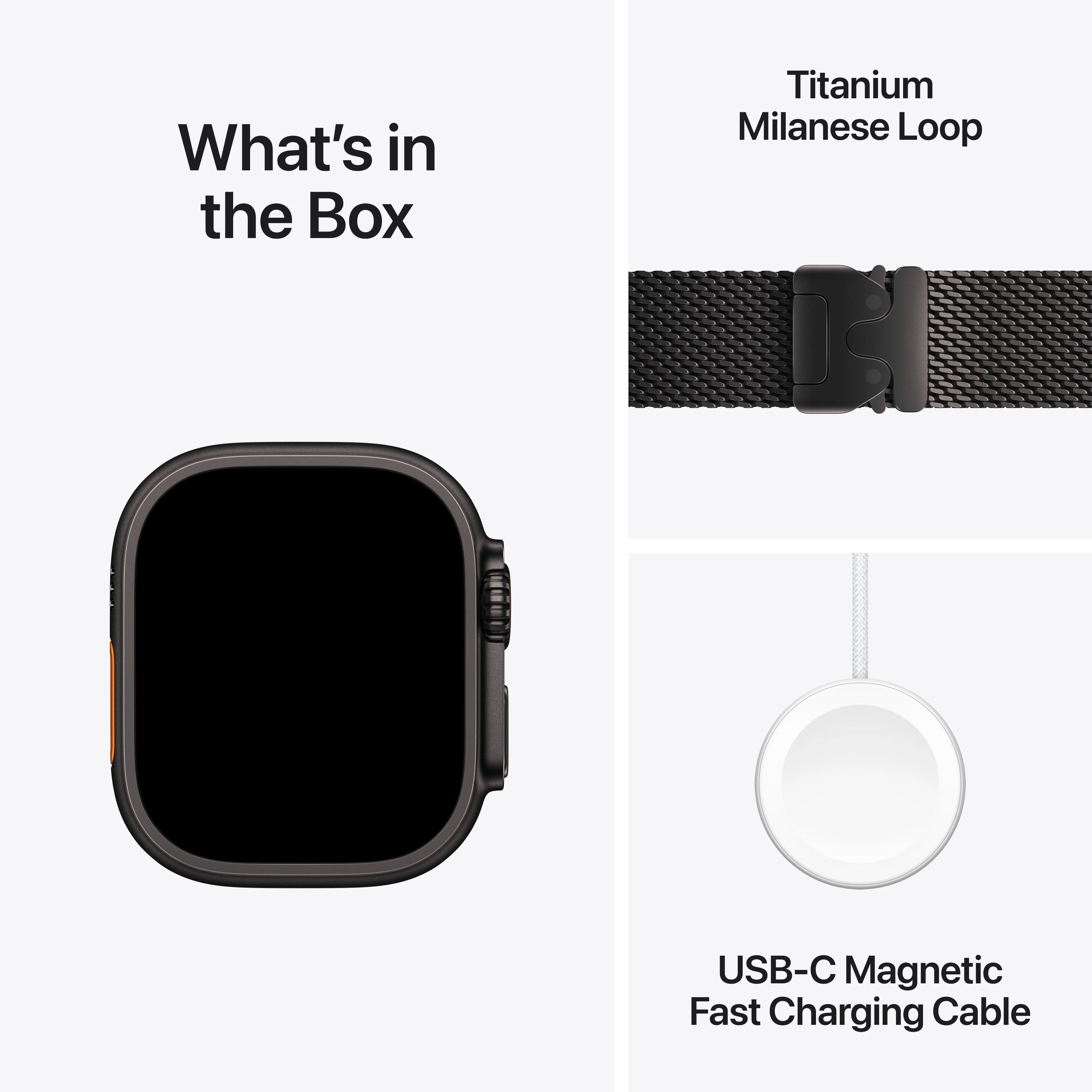 Apple Watch Ultra 2 GPS + Cellular 49mm Black Titanium Case with Black Titanium Milanese Loop - Large - Image 9