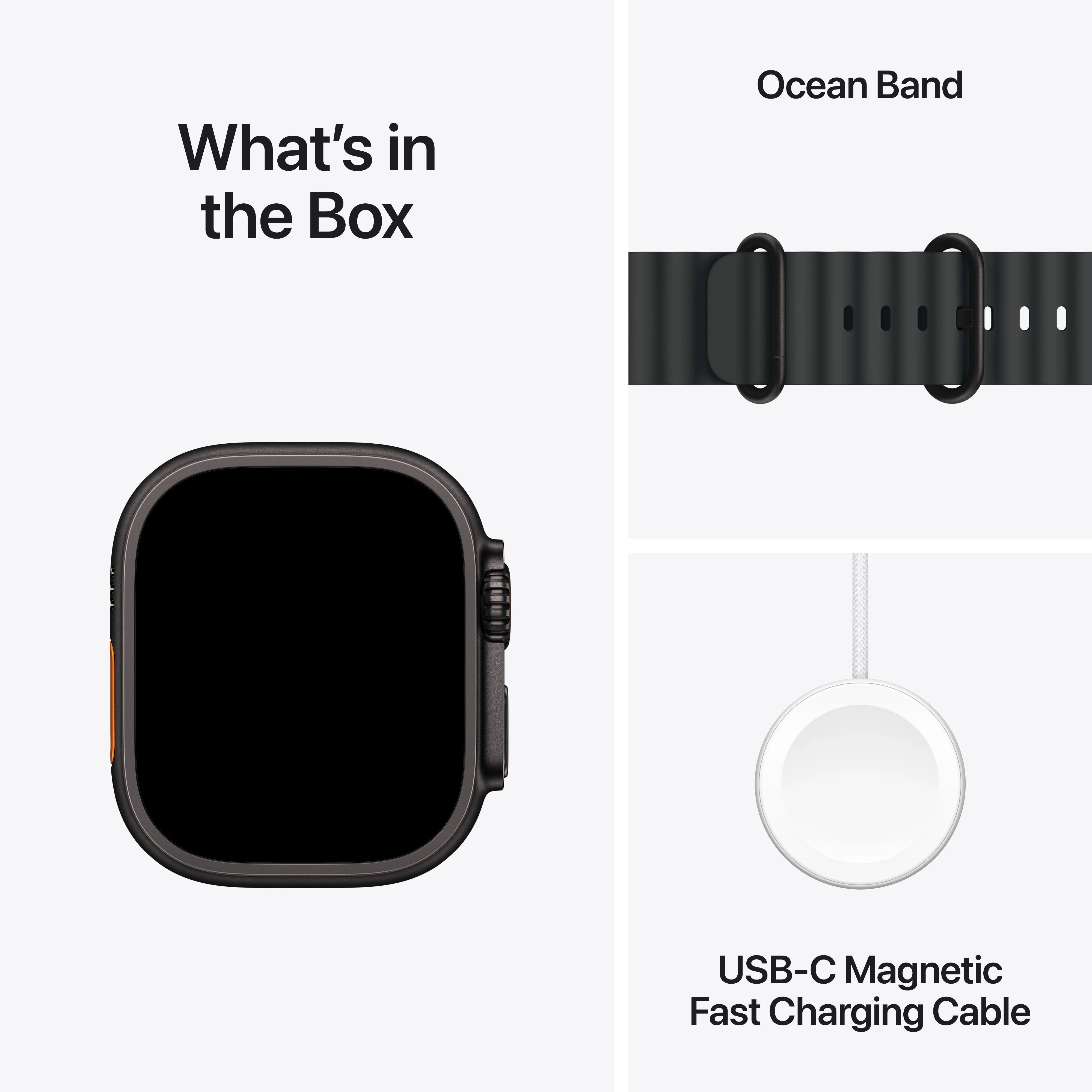 Apple Watch Ultra 2 GPS + Cellular 49mm Black Titanium Case with Black Ocean Band - Image 9