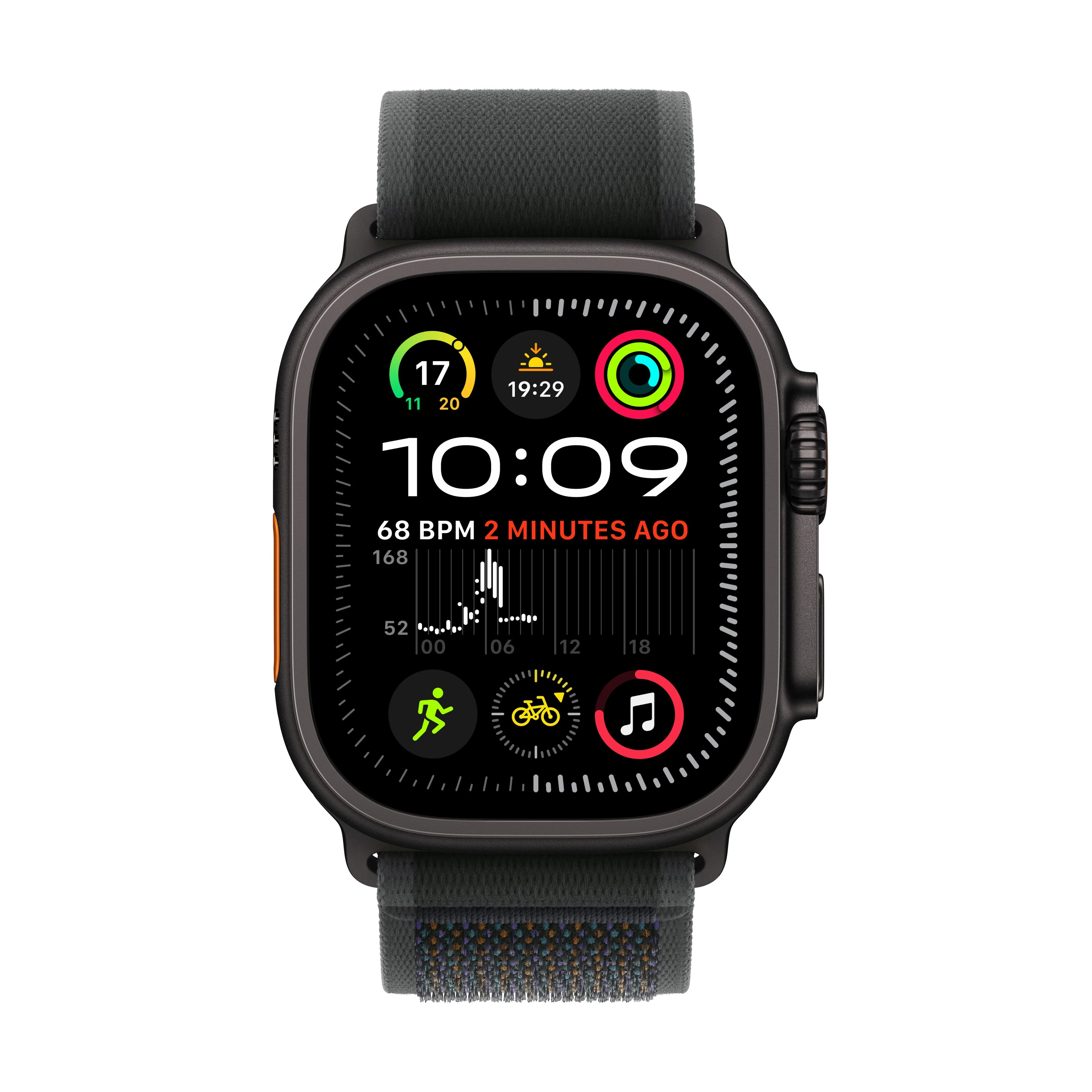 Apple Watch Ultra 2 GPS + Cellular 49mm Black Titanium Case with Black Trail Loop - M/L - Image 2