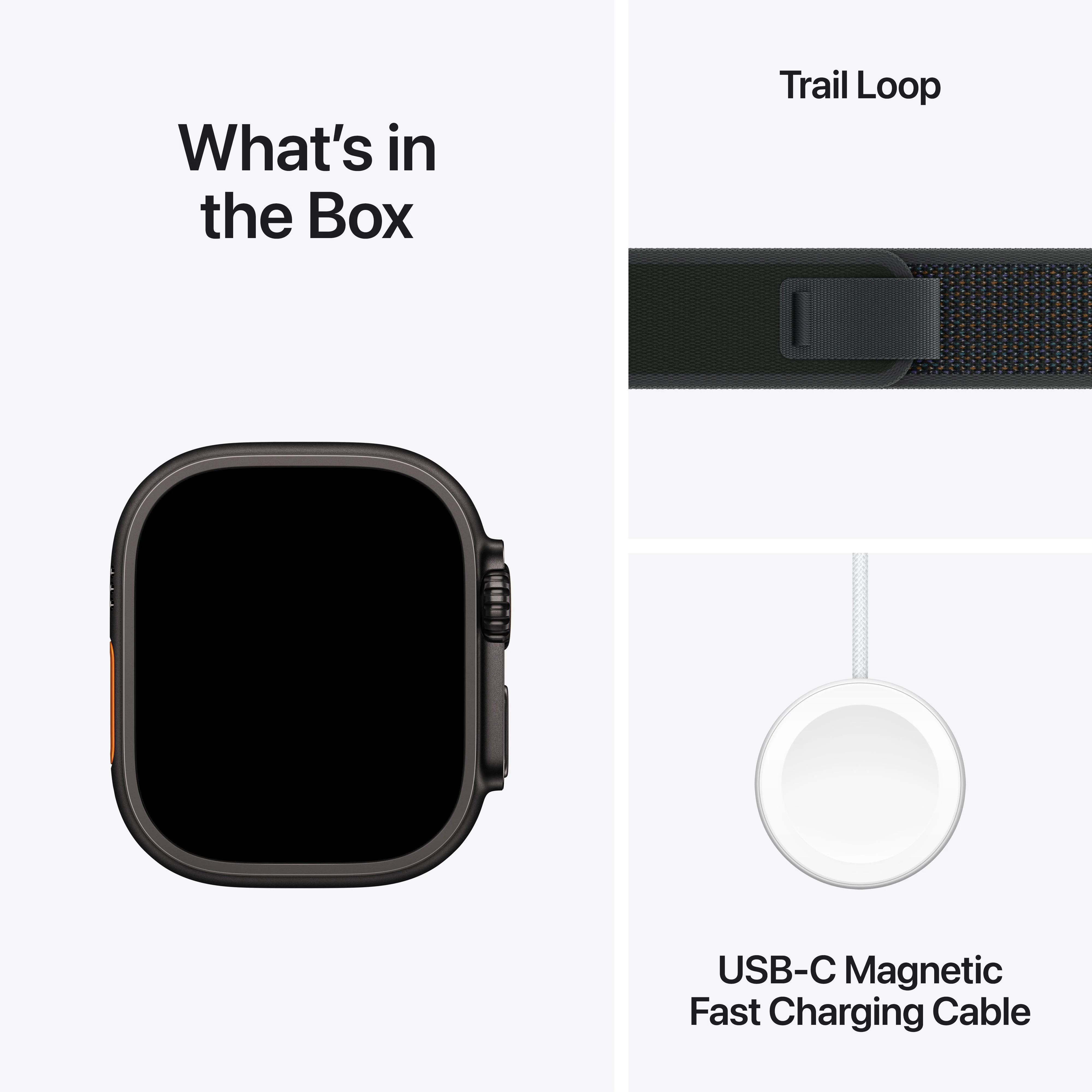 Apple Watch Ultra 2 GPS + Cellular 49mm Black Titanium Case with Black Trail Loop - M/L - Image 9