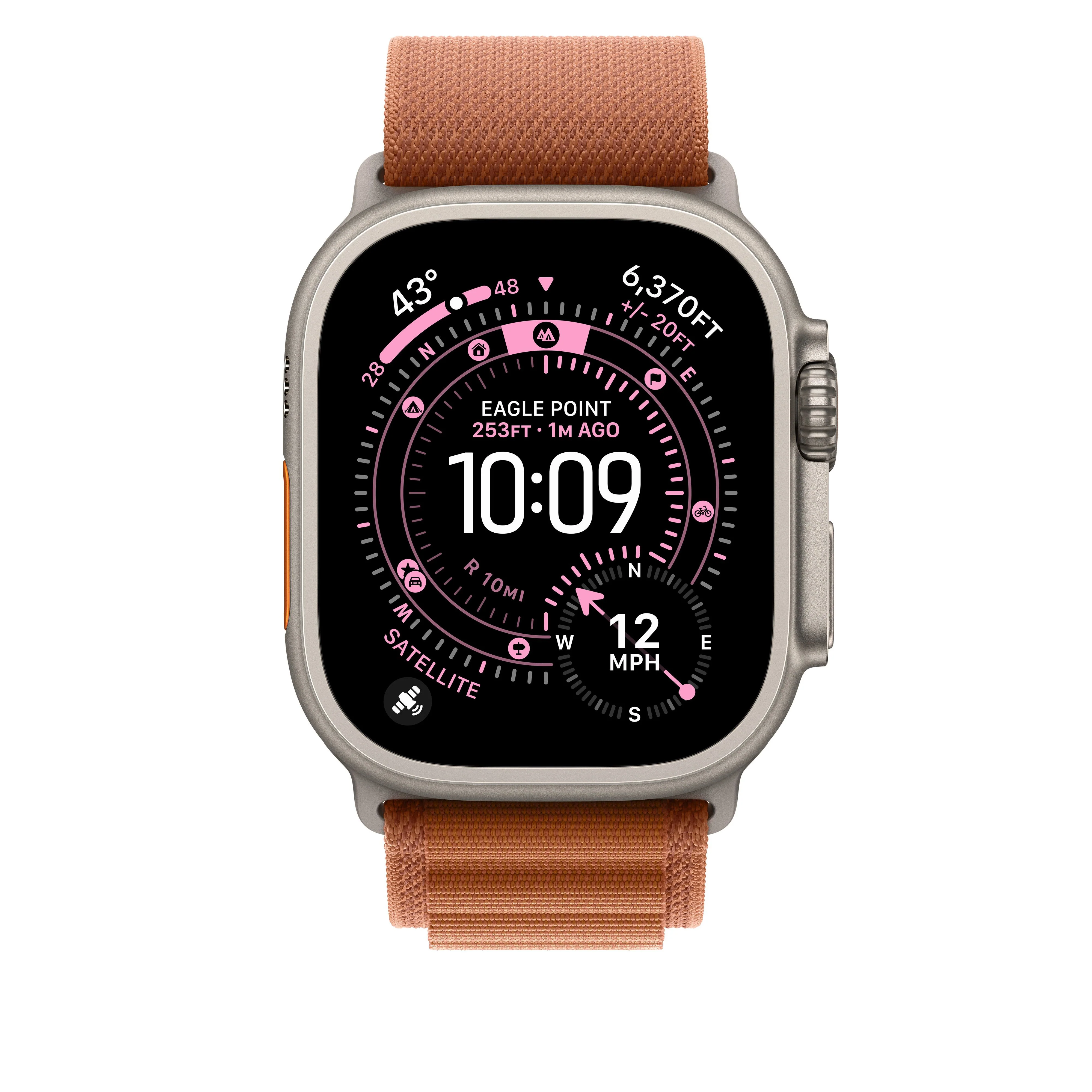 49mm Terracotta Alpine Loop - Large - Natural Titanium Finish - Image 3