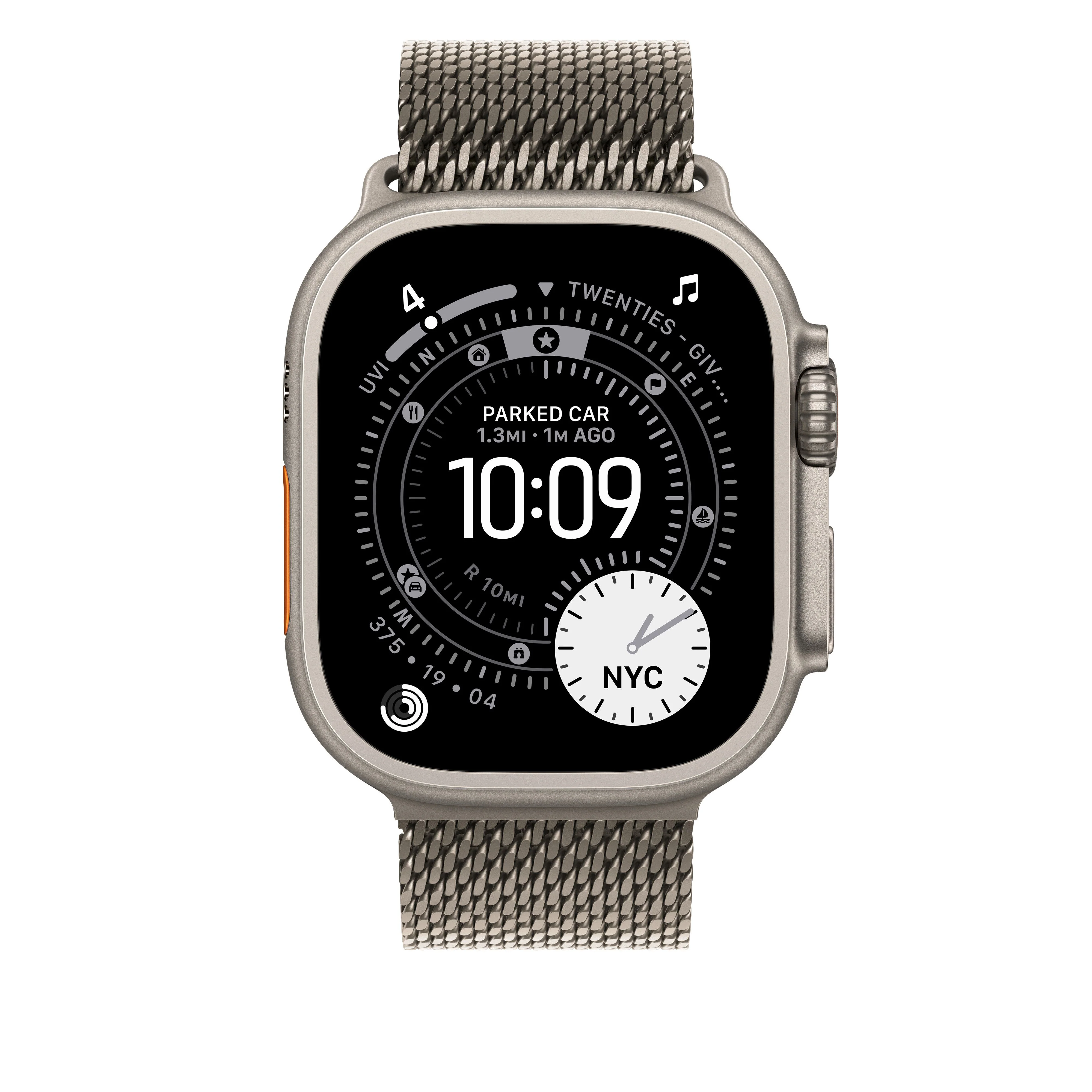 49mm Natural Titanium Milanese Loop - Large - Image 3