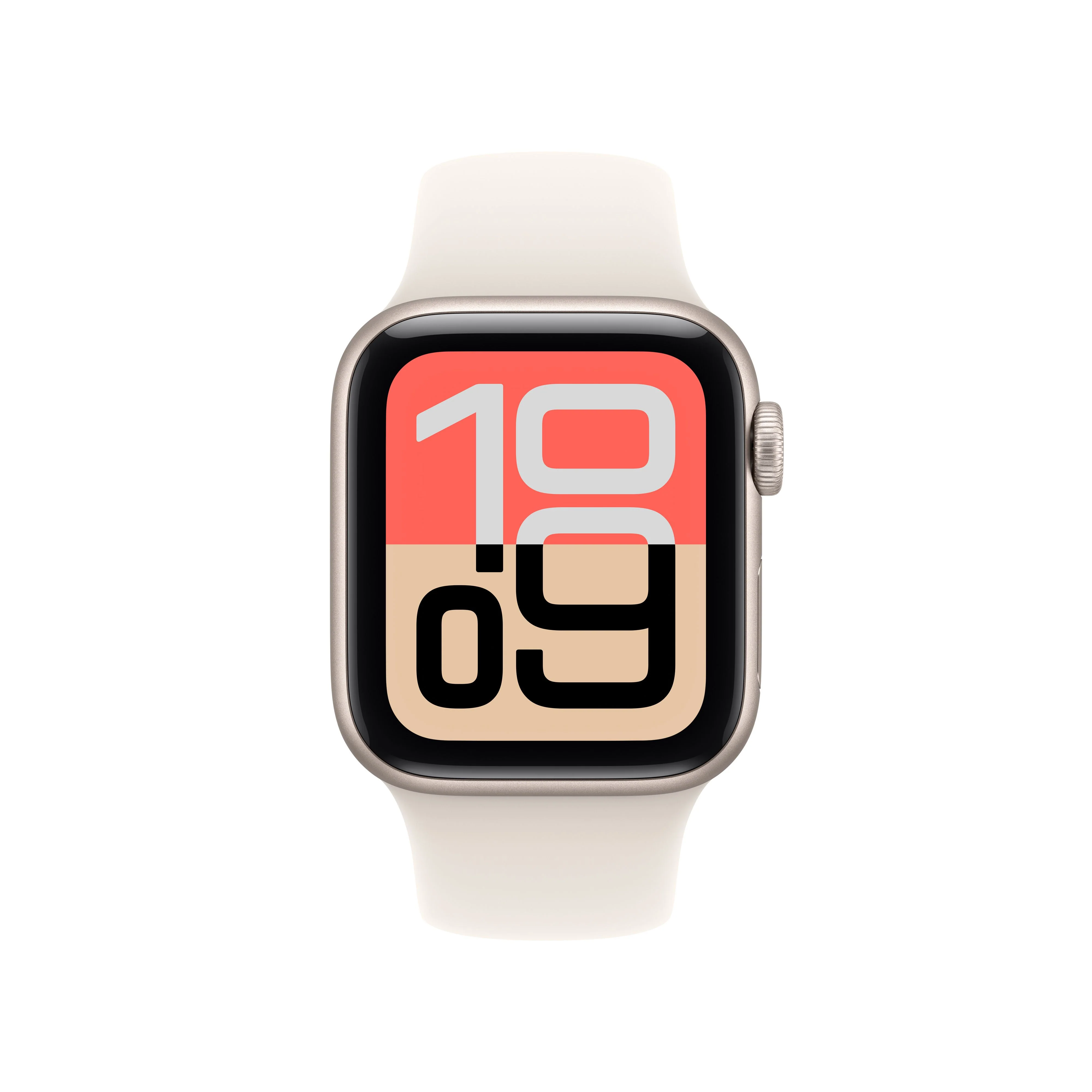 Apple Watch SE 3 GPS 40mm Starlight Aluminium Case with Starlight Sport Band - M/L - Image 2