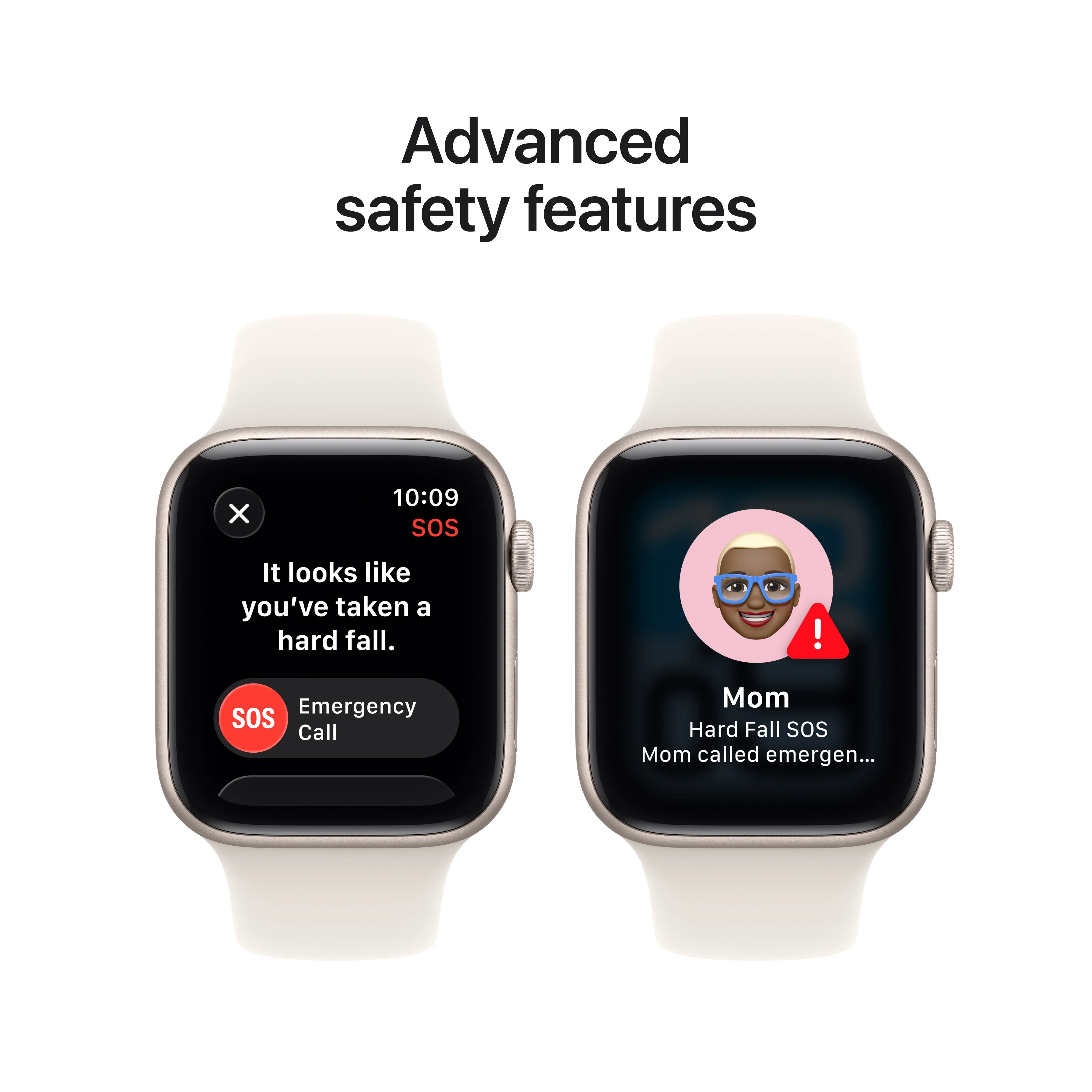 Apple Watch SE 3 GPS 44mm Starlight Aluminium Case with Starlight Sport Band - S/M - Image 7