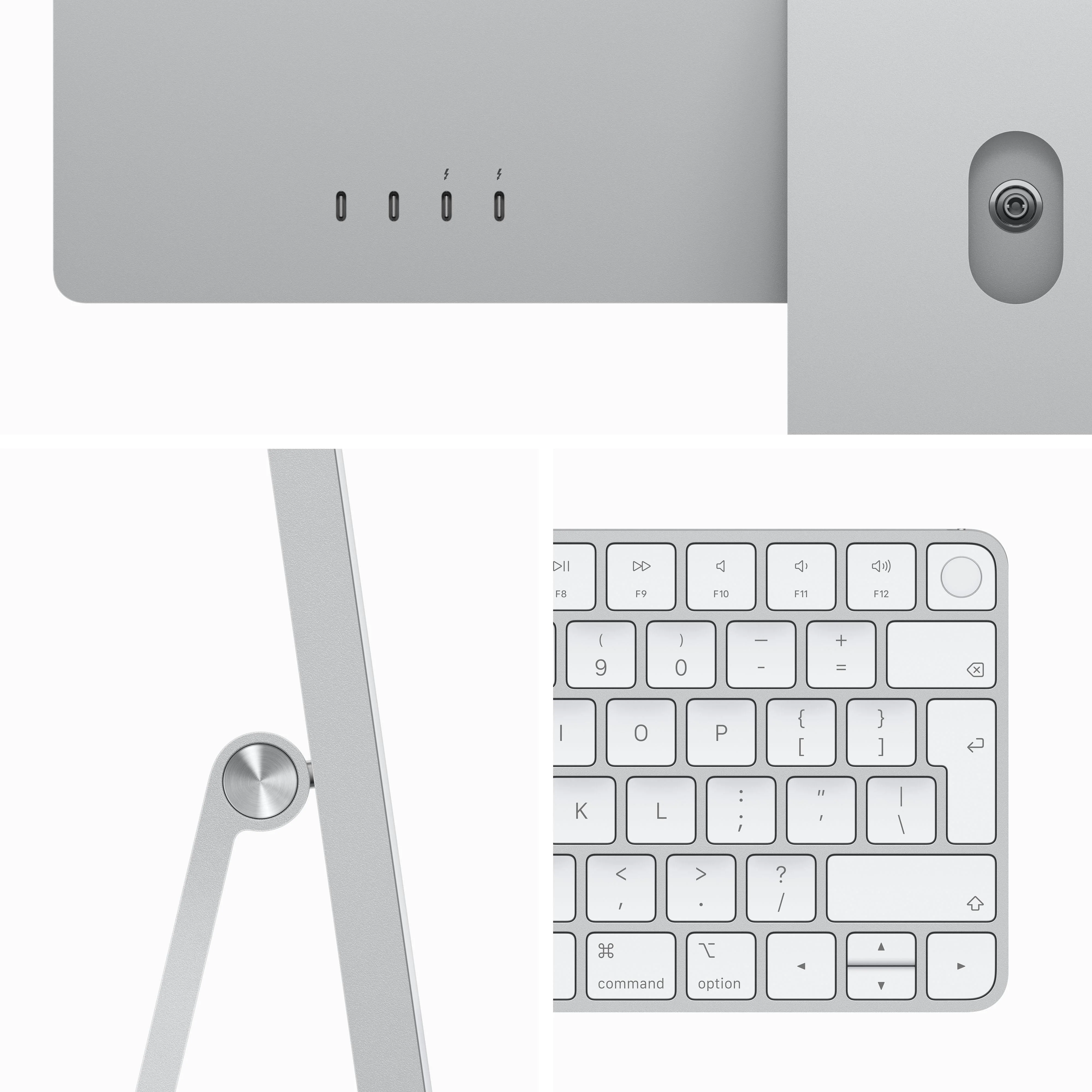 24-inch iMac with Retina 4.5K display: Apple M3 chip with 8‑core CPU and 10‑core GPU, 256GB SSD - Silver - Image 3