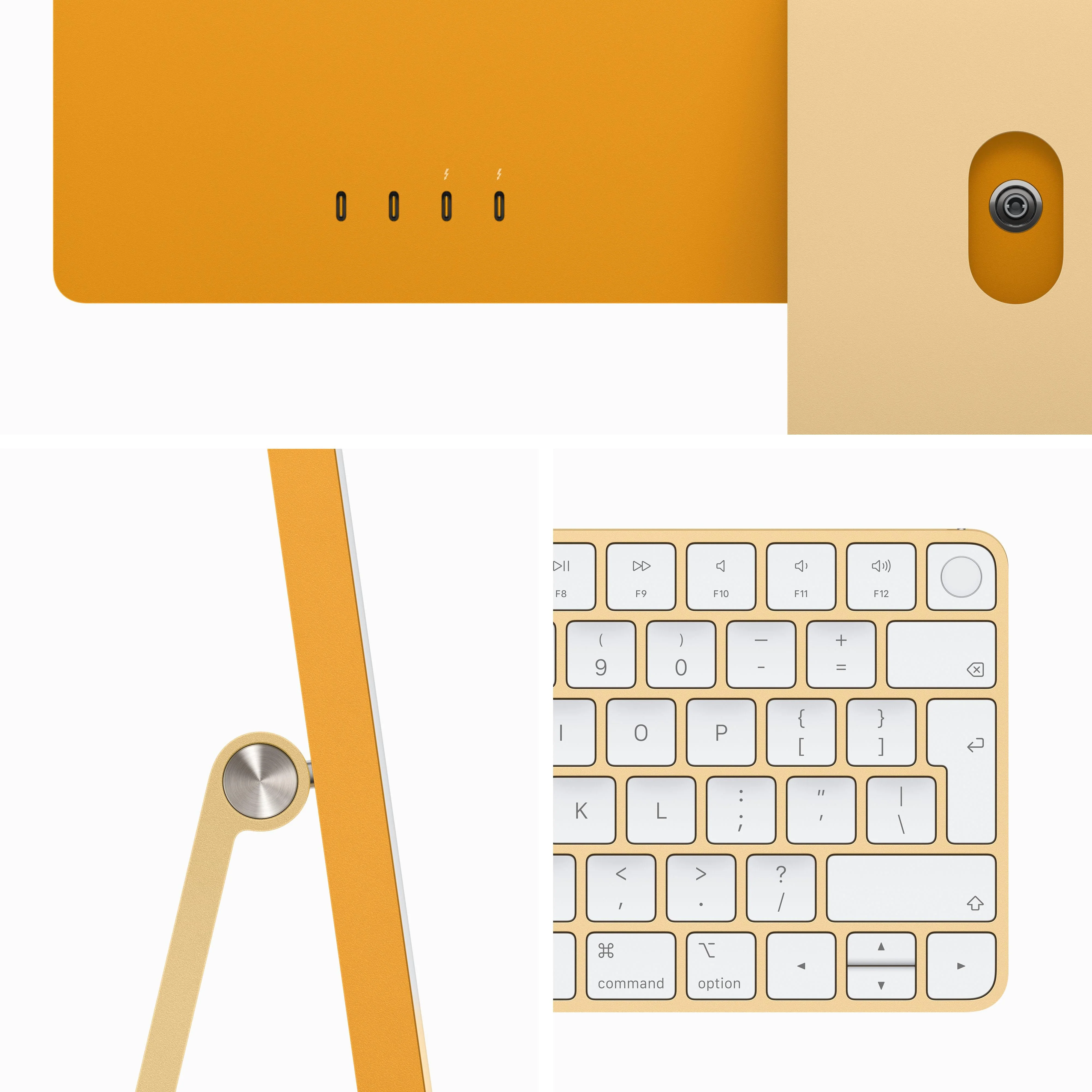 24-inch iMac with Retina 4.5K display: Apple M3 chip with 8‑core CPU and 10‑core GPU, 256GB SSD - Yellow - Image 3