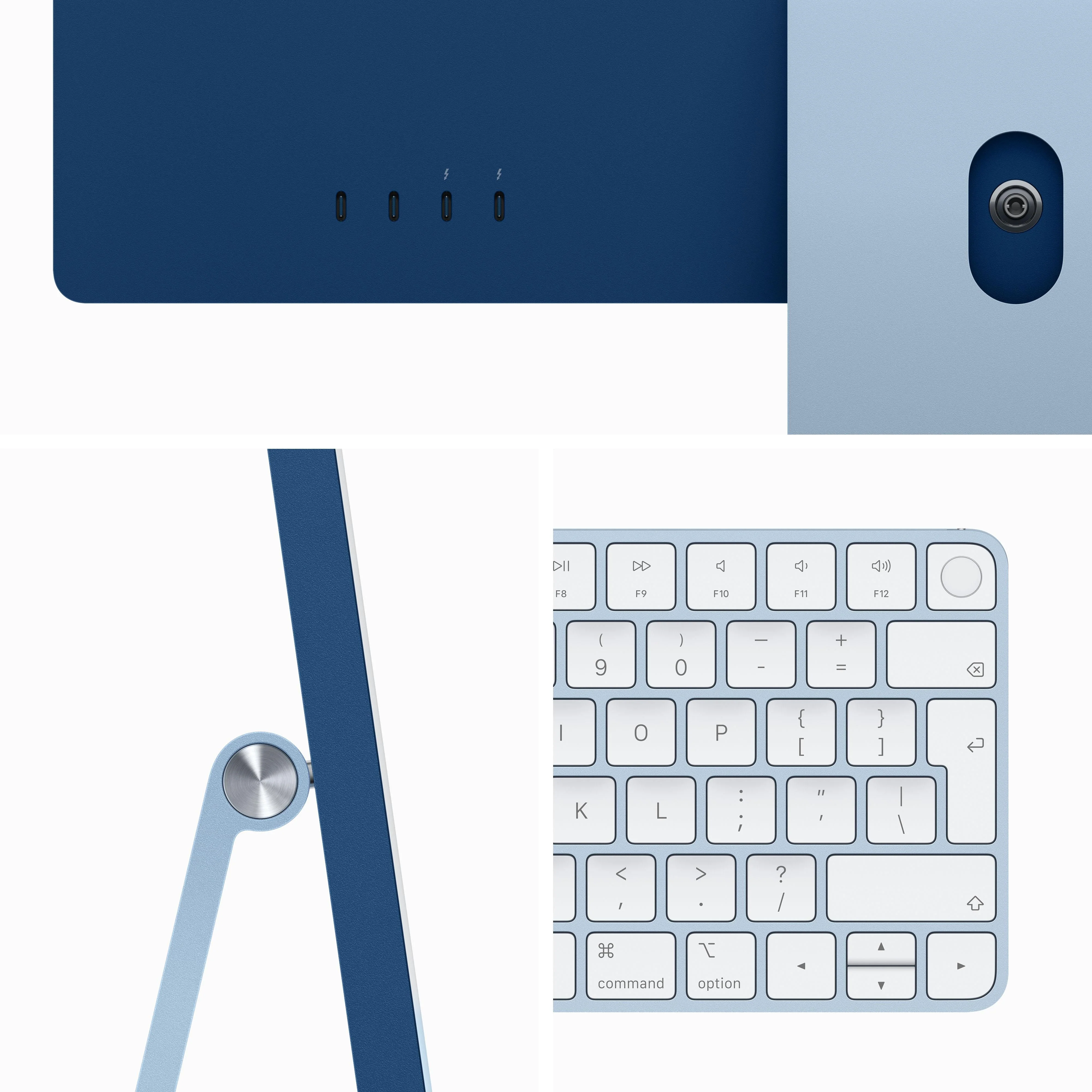 24-inch iMac with Retina 4.5K display: Apple M3 chip with 8‑core CPU and 10‑core GPU, 256GB SSD - Blue - Image 3