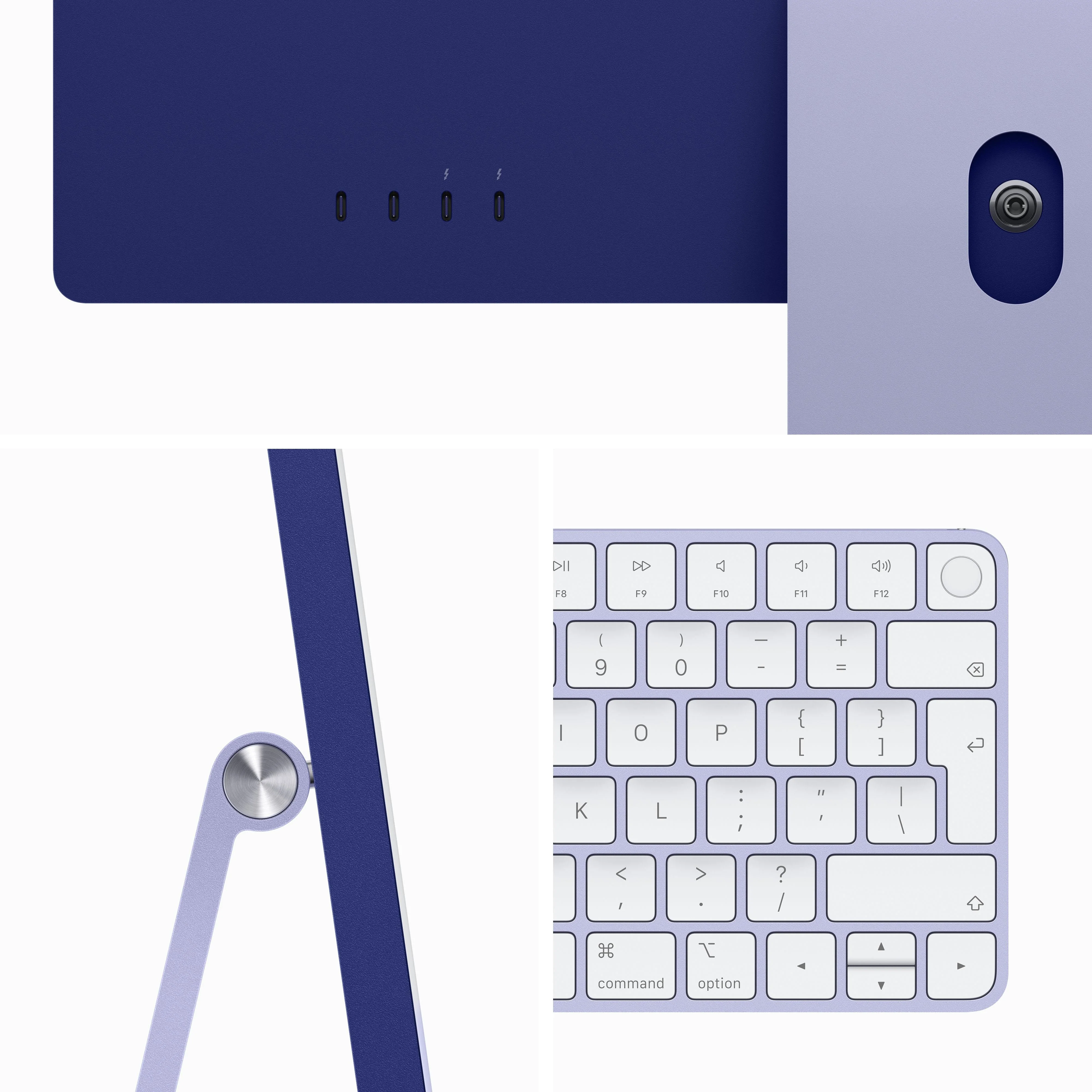 24-inch iMac with Retina 4.5K display: Apple M3 chip with 8‑core CPU and 10‑core GPU, 512GB SSD - Purple - Image 3