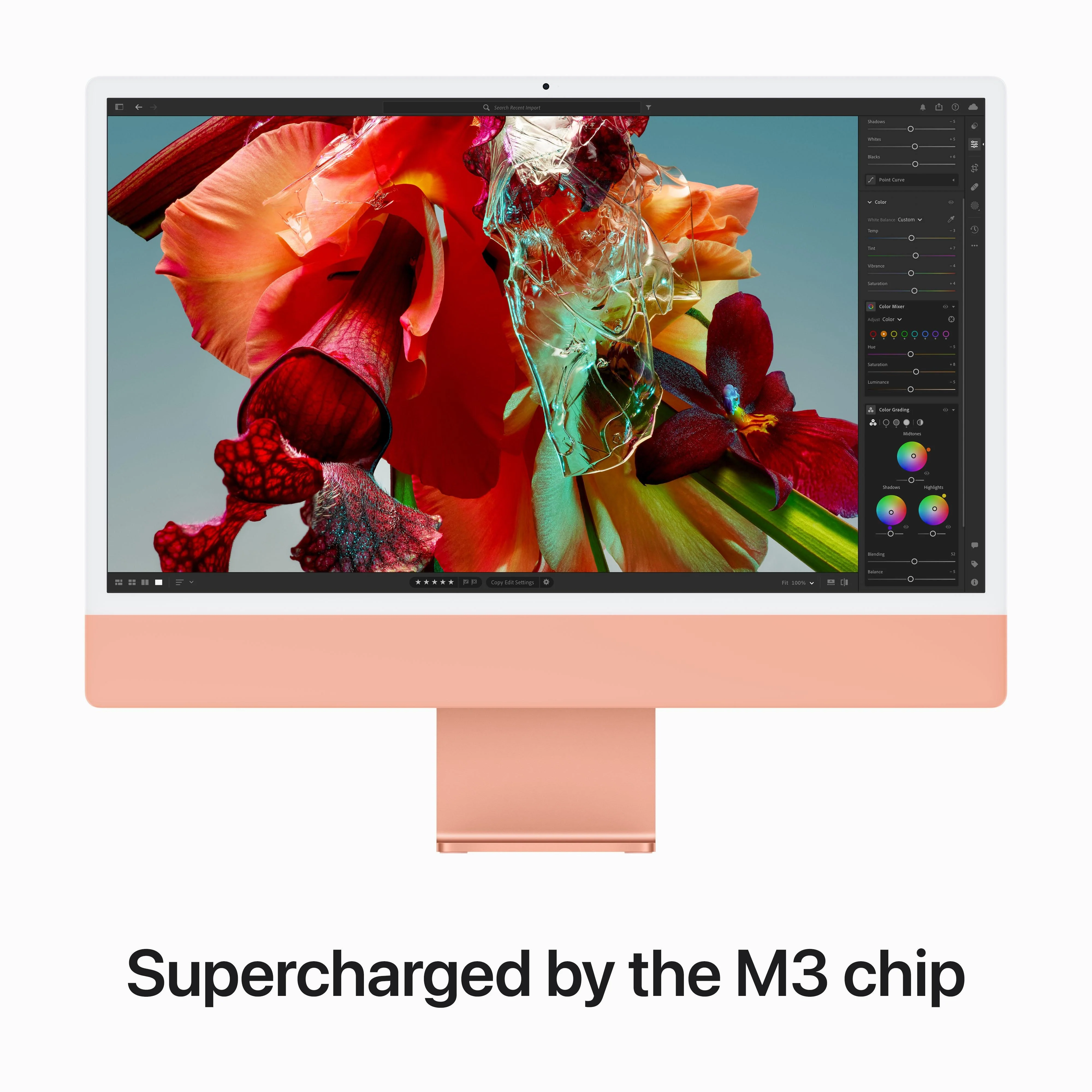 24-inch iMac with Retina 4.5K display: Apple M3 chip with 8‑core CPU and 10‑core GPU, 512GB SSD - Orange - Image 4