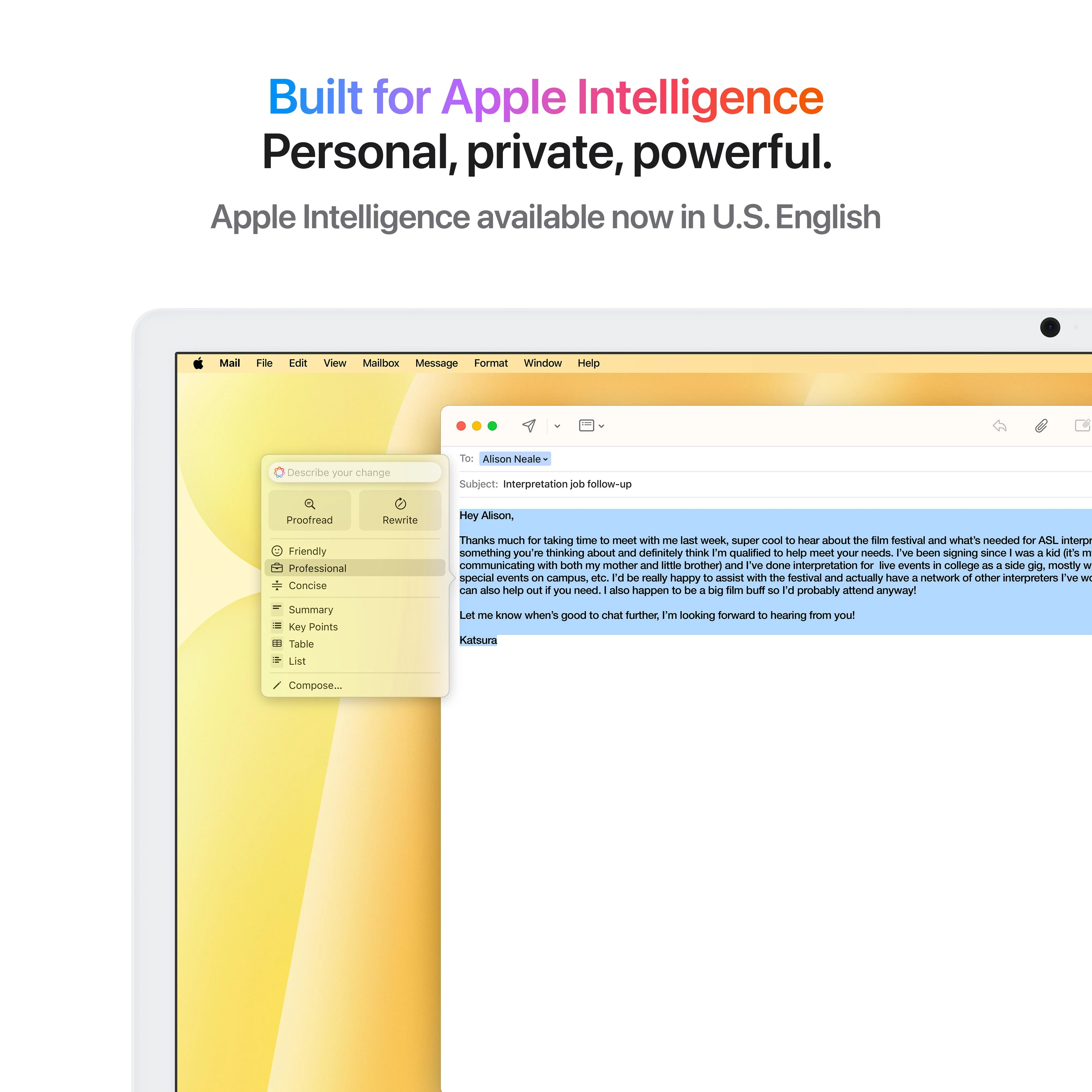 24-inch iMac with Retina 4.5K display: Apple M4 chip with 8-core CPU and 8‑core GPU, 256GB SSD - Yellow - Image 5