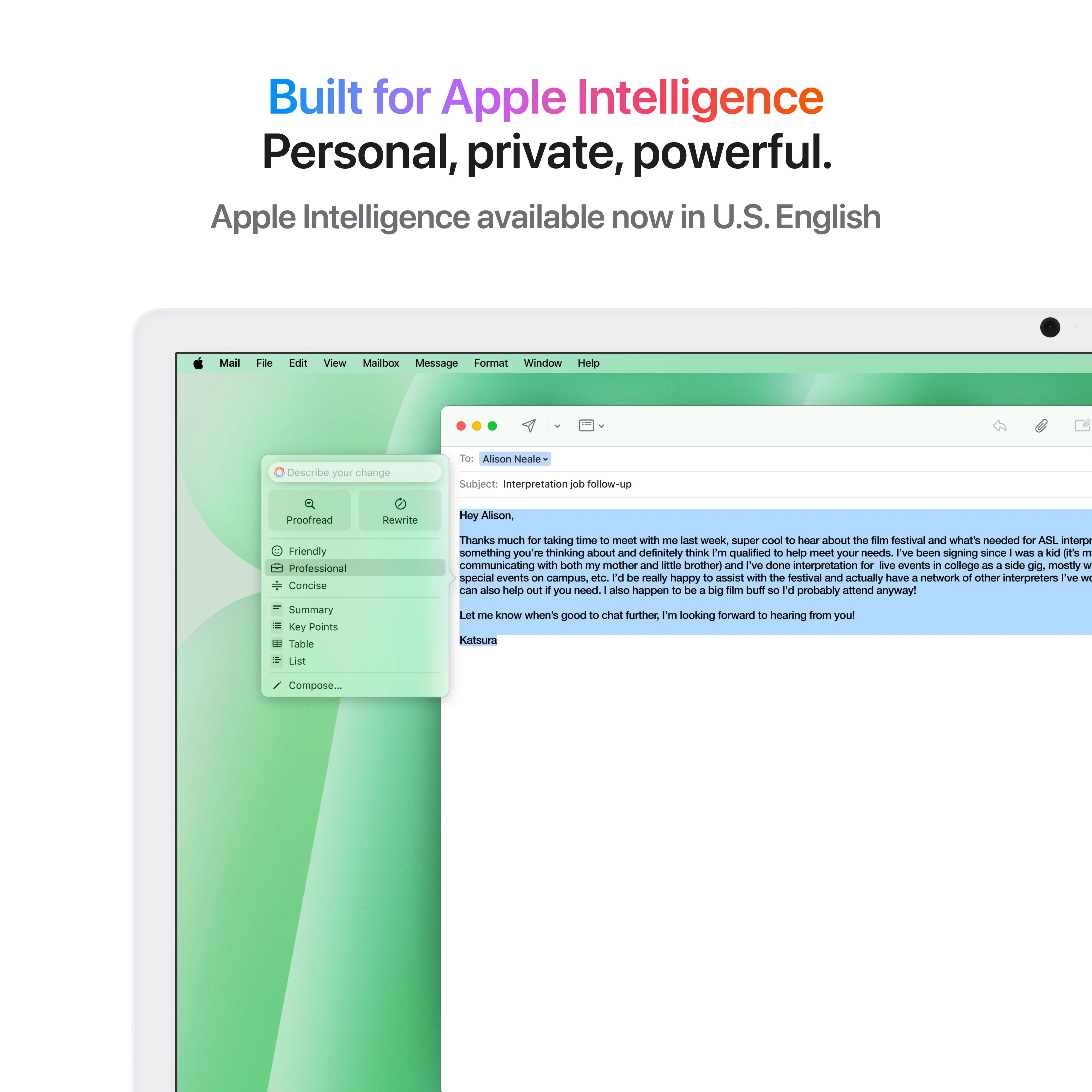 24-inch iMac with Retina 4.5K display: Apple M4 chip with 10-core CPU and 10-core GPU, 256GB SSD - Green - Image 5