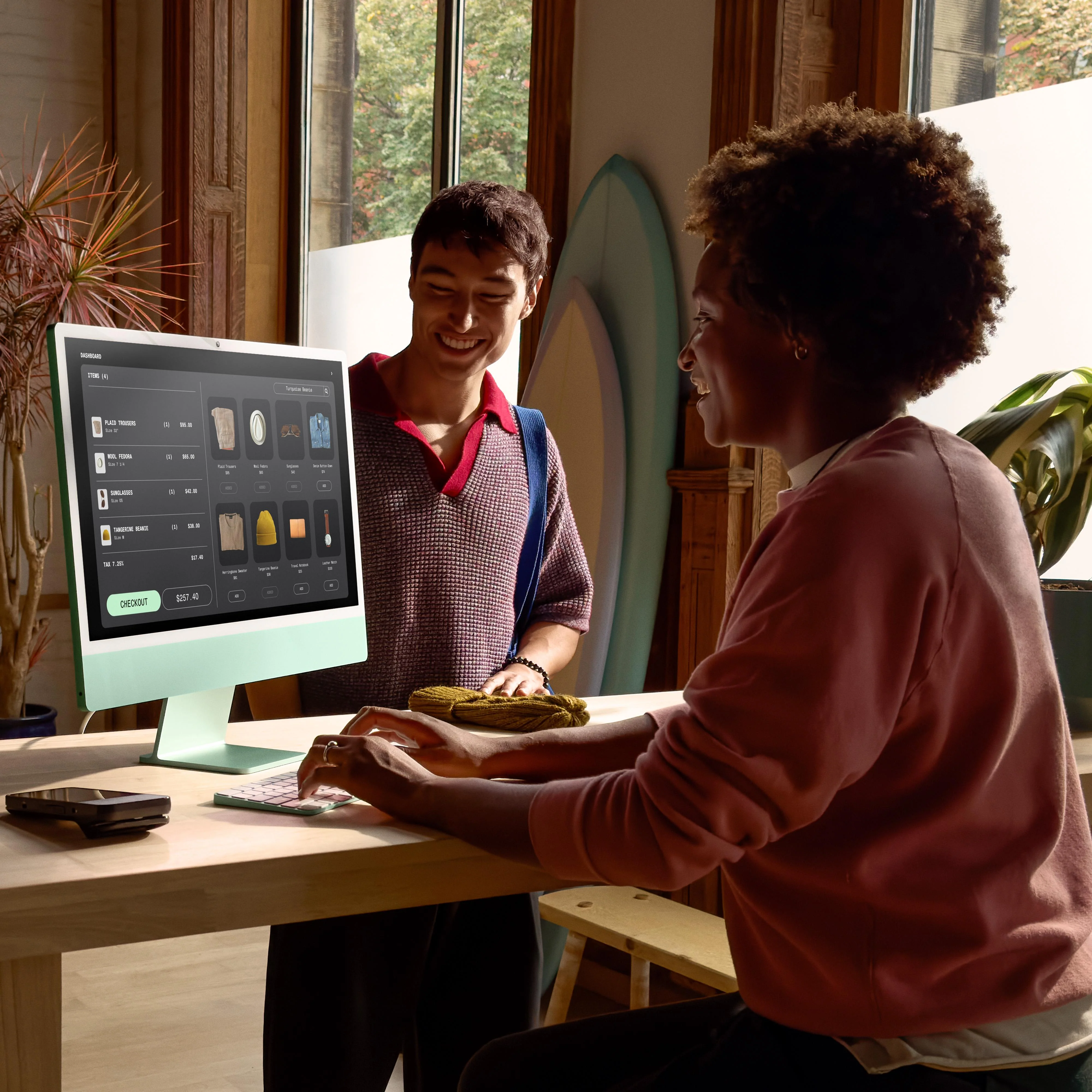 24-inch iMac with Retina 4.5K display: Apple M4 chip with 10-core CPU and 10-core GPU, 256GB SSD - Blue - Image 8