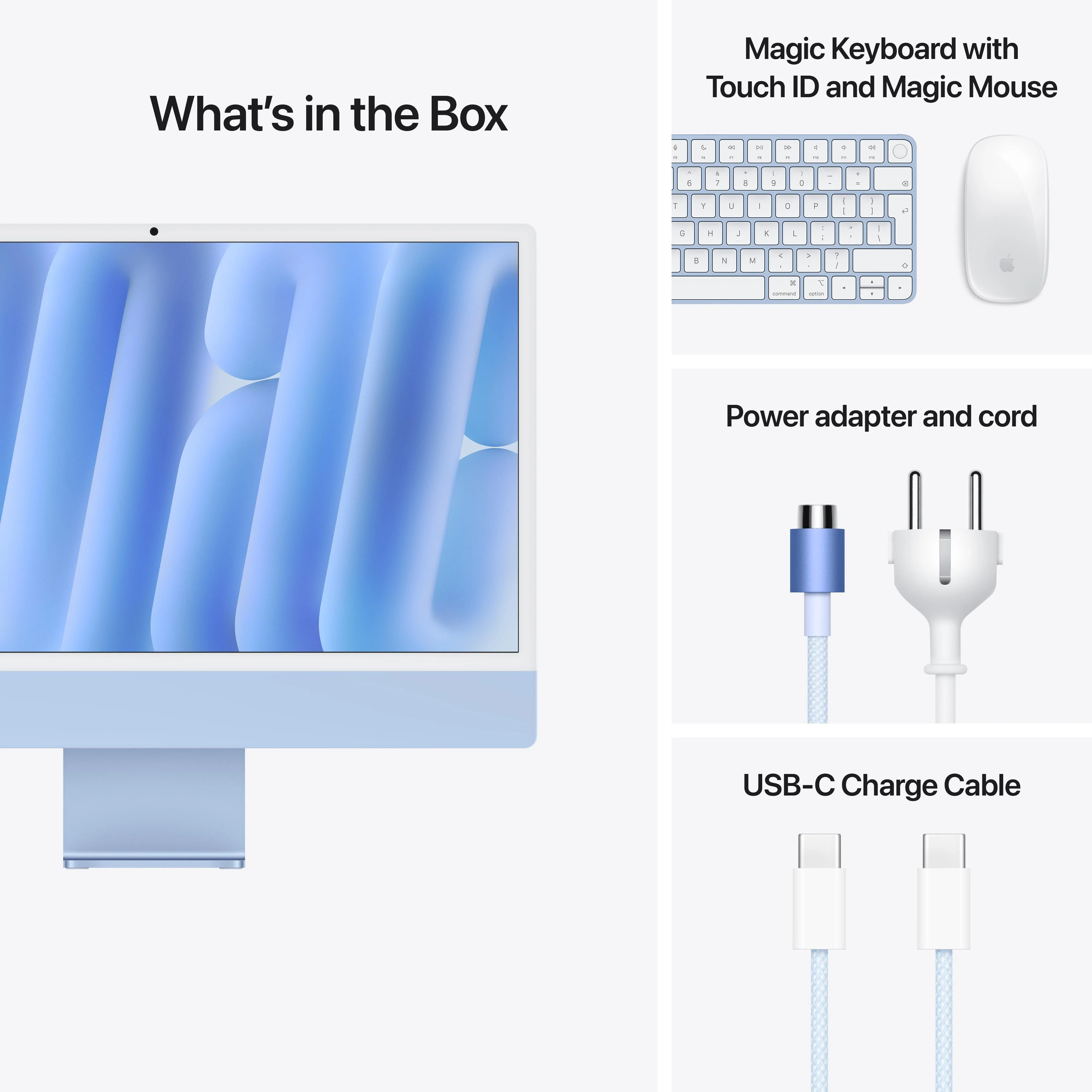 24-inch iMac with Retina 4.5K display: Apple M4 chip with 10-core CPU and 10-core GPU, 512GB SSD - Blue - Image 9