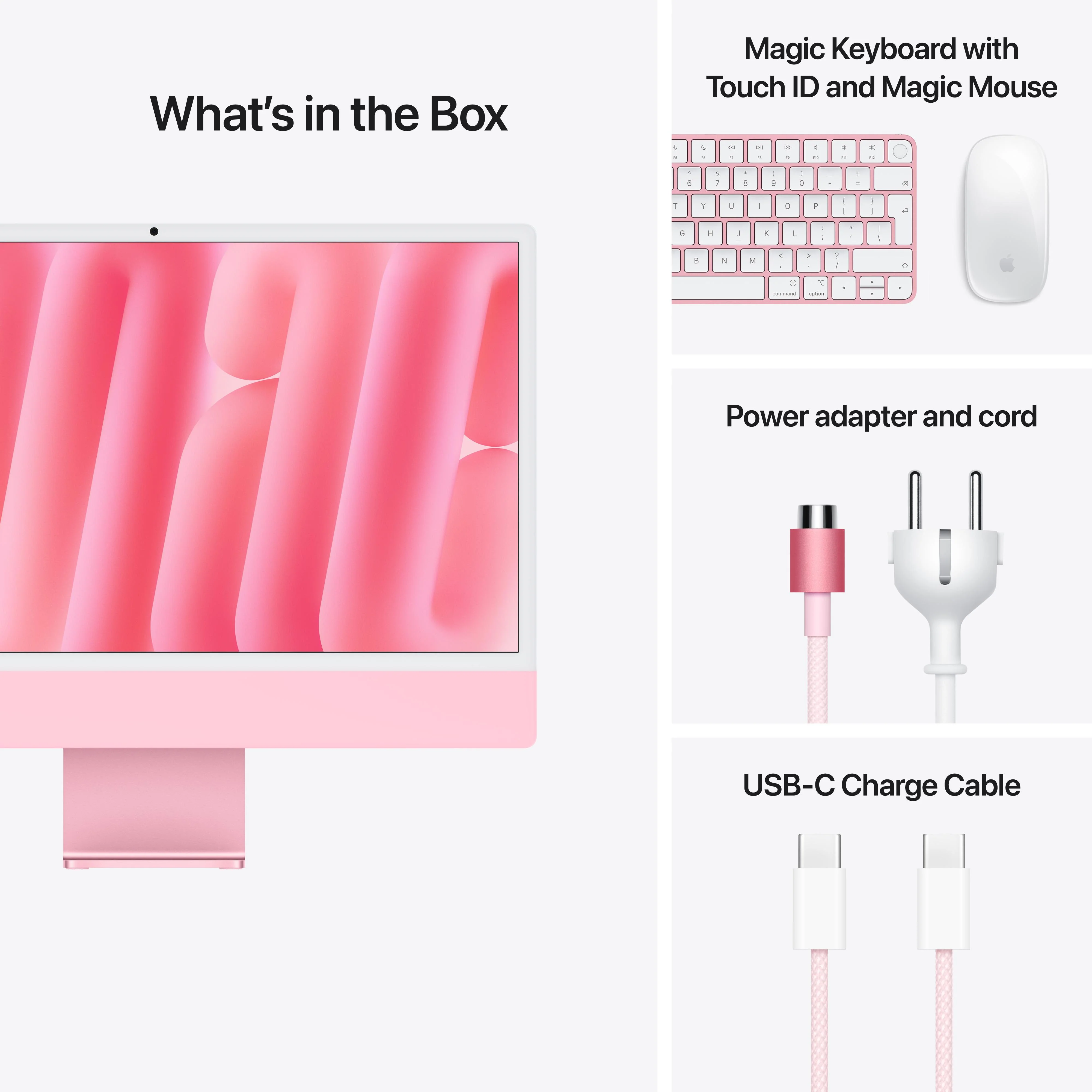 24-inch iMac with Retina 4.5K display: Apple M4 chip with 10-core CPU and 10-core GPU, 256GB SSD - Pink - Image 9