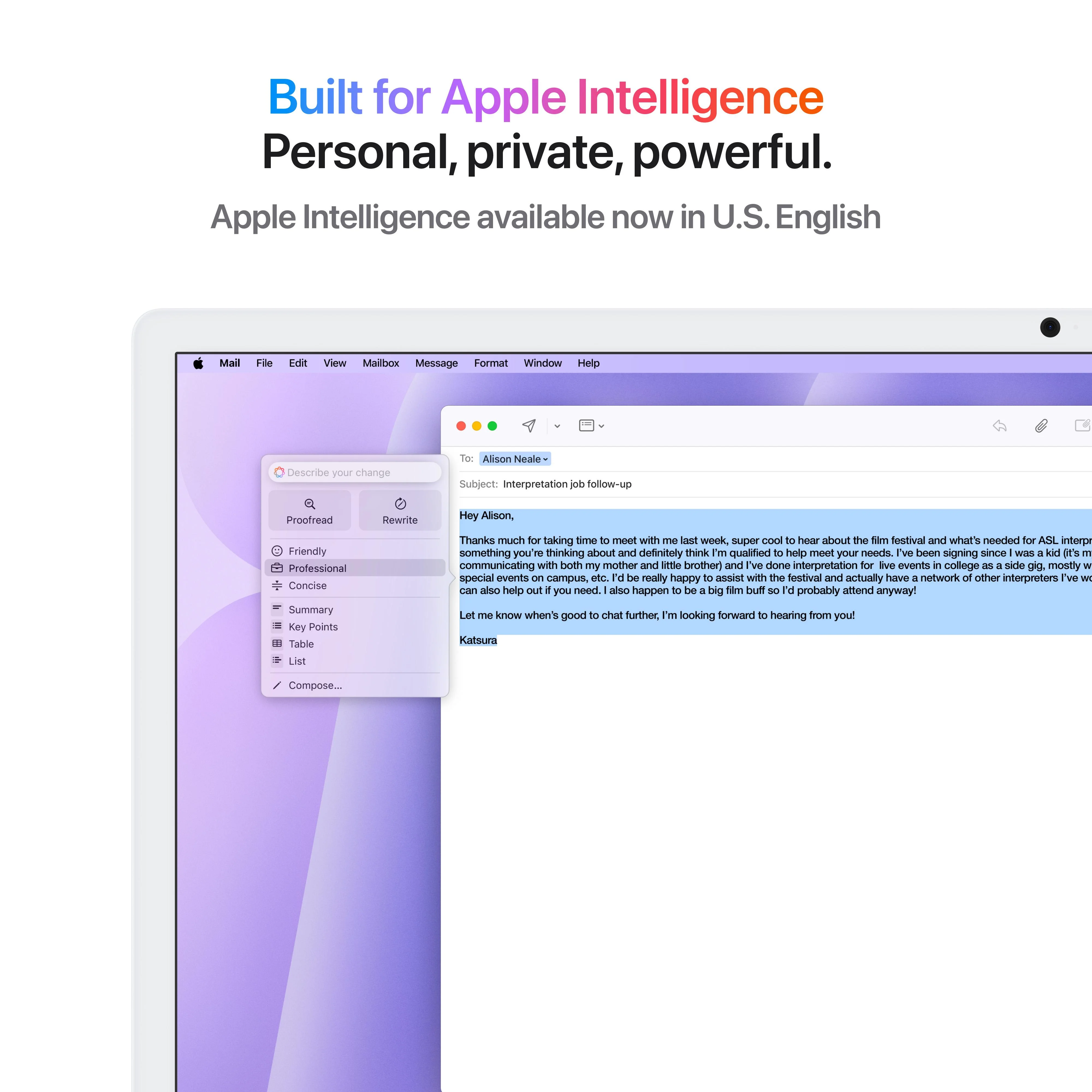 24-inch iMac with Retina 4.5K display: Apple M4 chip with 10-core CPU and 10-core GPU, 256GB SSD - Purple - Image 5