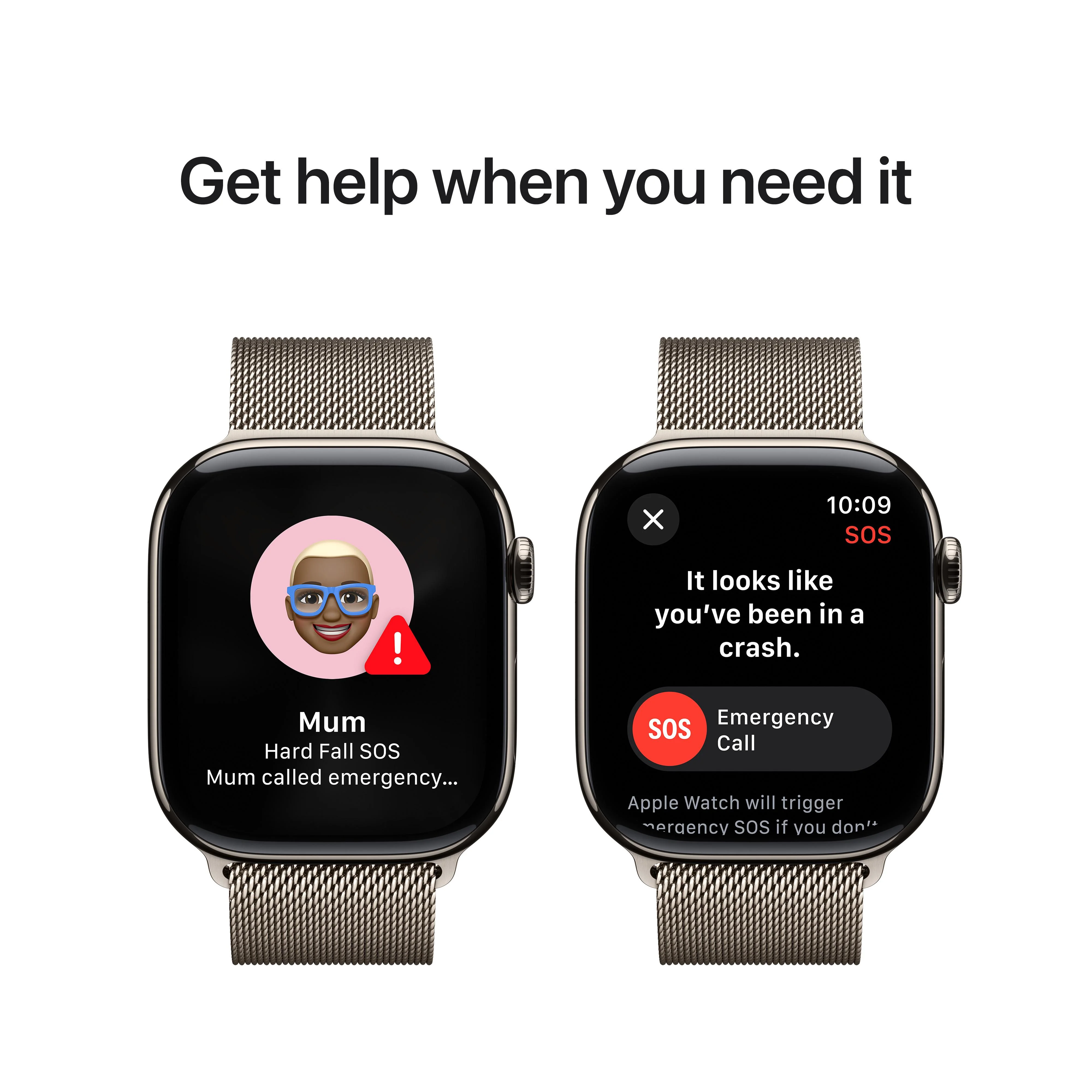 Apple Watch Series 10 GPS + Cellular 46mm Natural Titanium Case with Natural Milanese Loop - S/M - Image 6