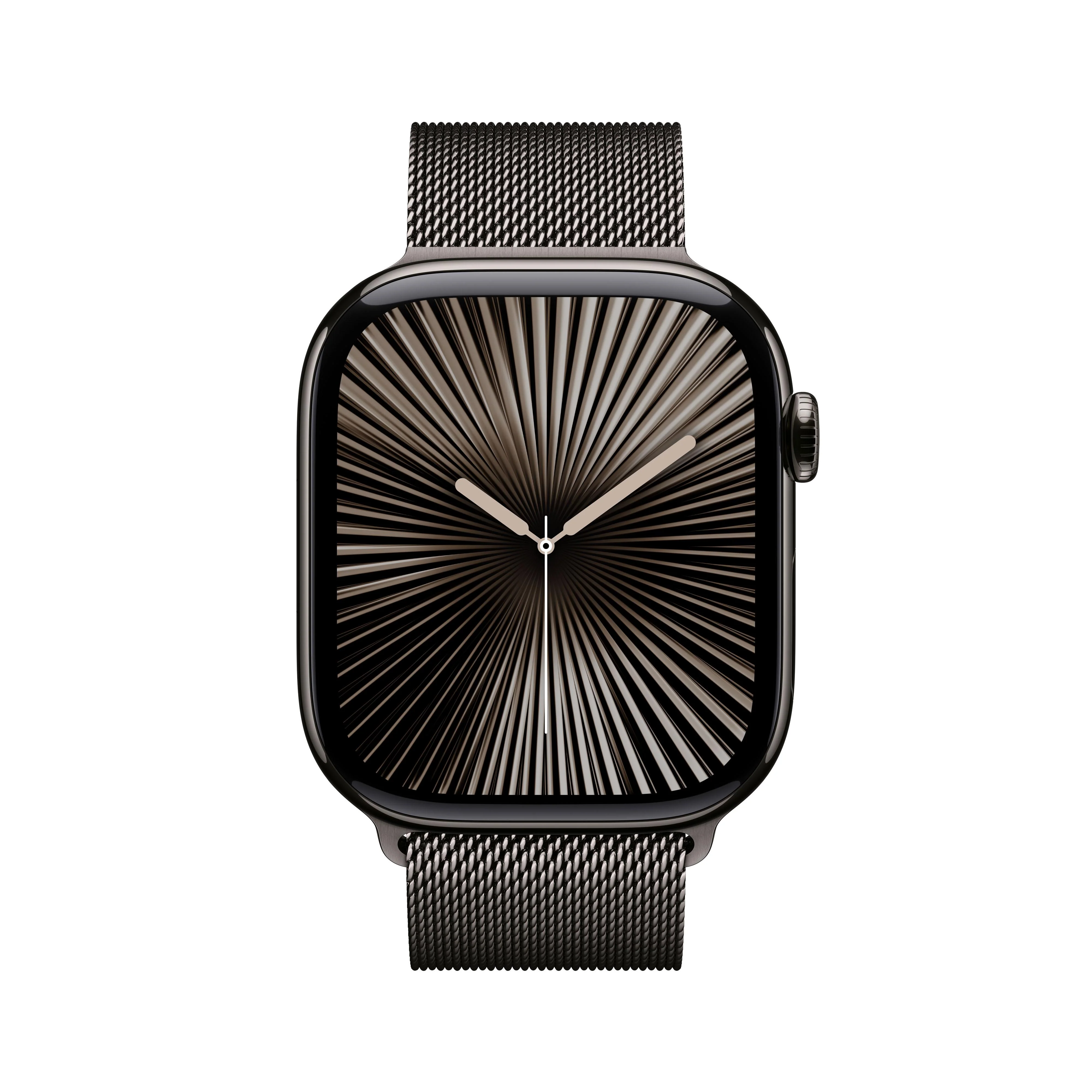 Apple Watch Series 10 GPS + Cellular 46mm Slate Titanium Case with Slate Milanese Loop - S/M - Image 2