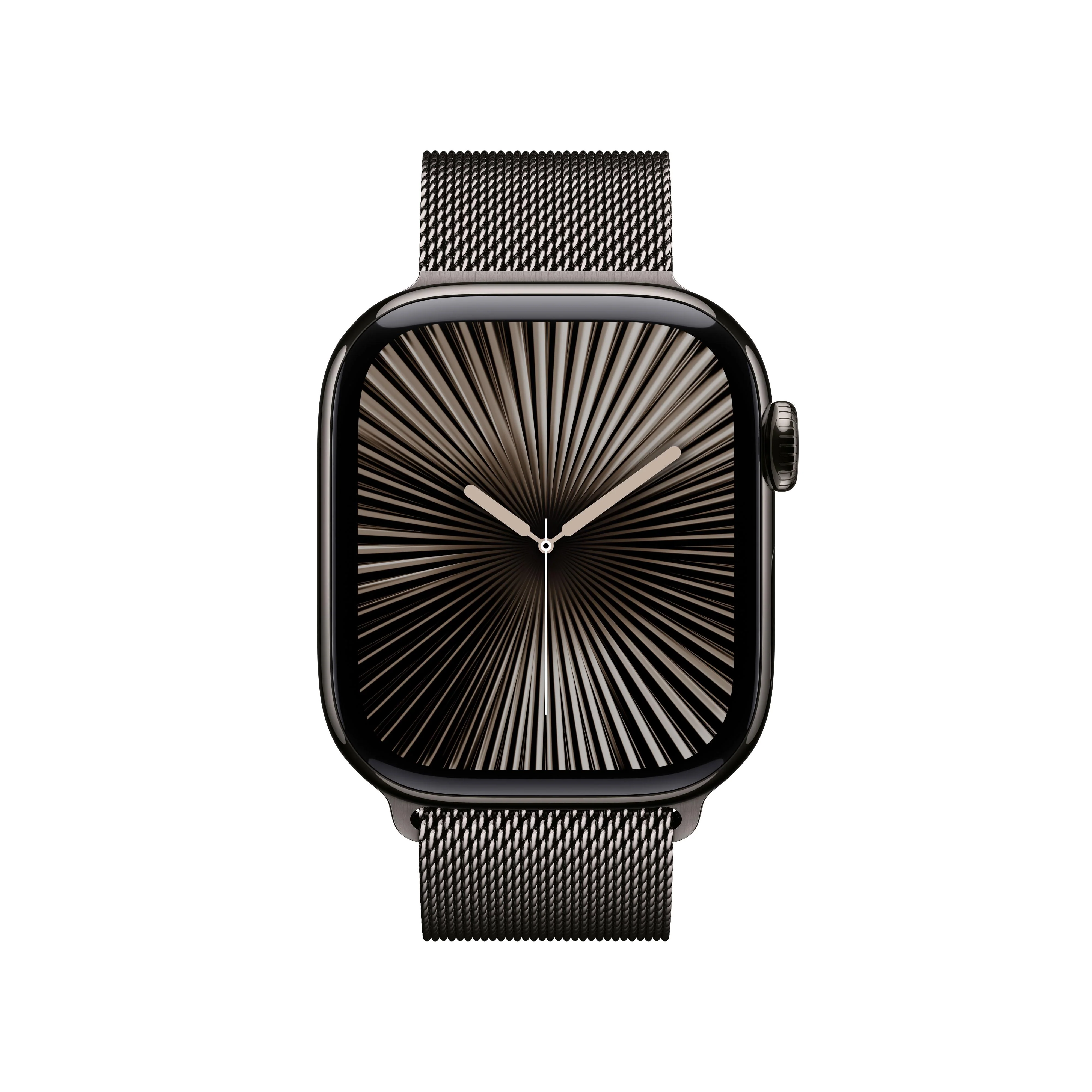 Apple Watch Series 10 GPS + Cellular 42mm Slate Titanium Case with Slate Milanese Loop - Image 2