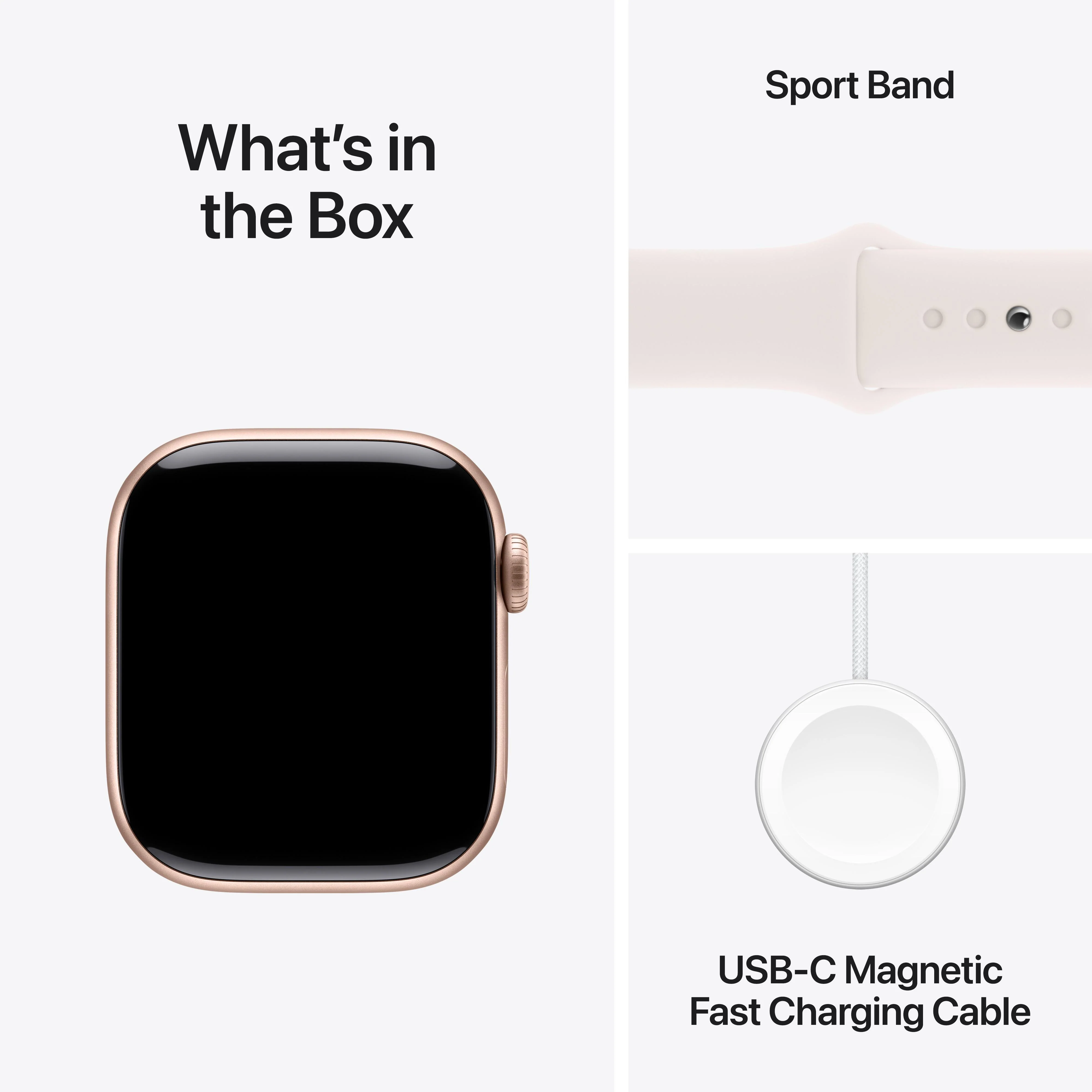 Apple Watch Series 10 GPS + Cellular 42mm Rose Gold Aluminium Case with Light Blush Sport Band - M/L - Image 9