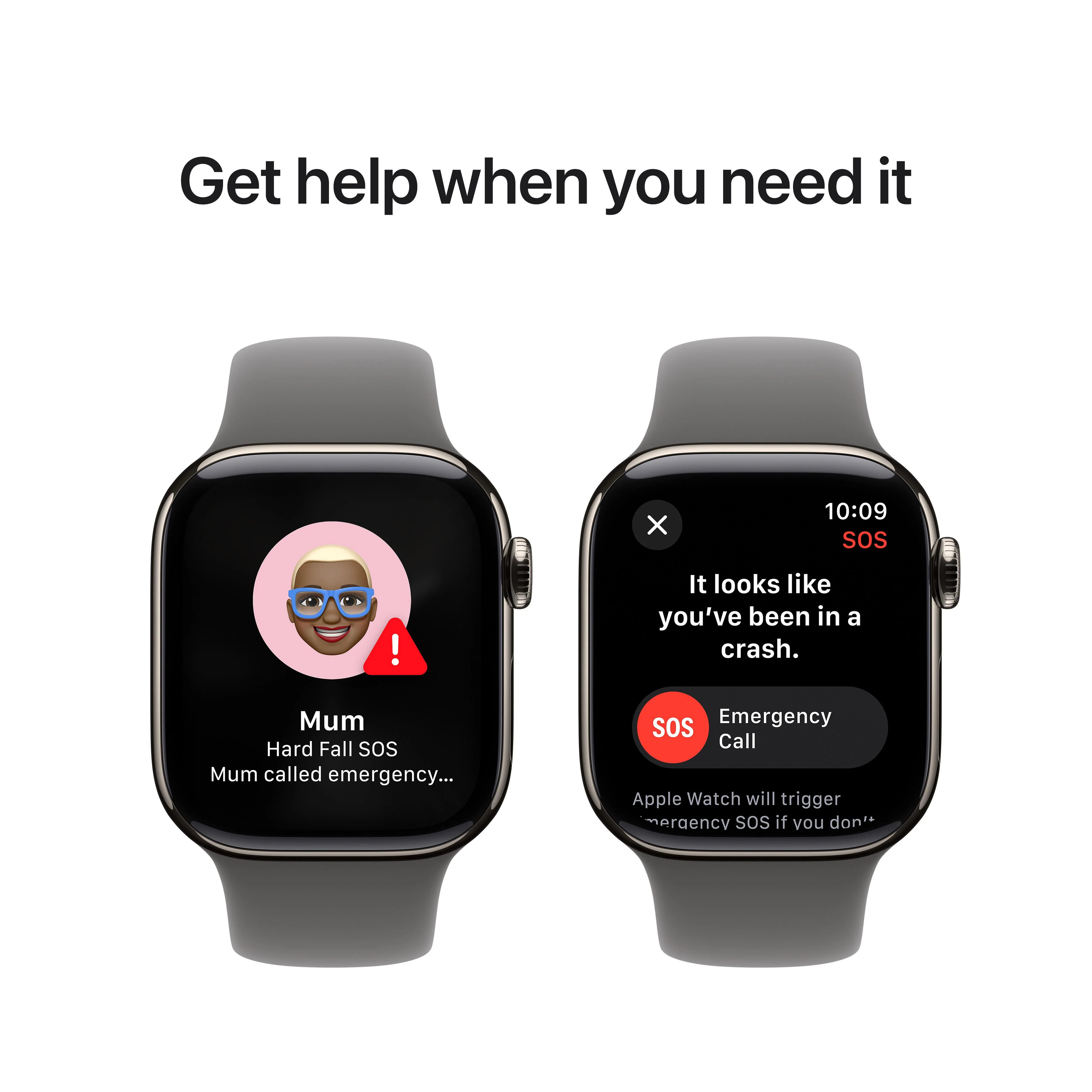 Apple Watch Series 10 GPS + Cellular 42mm Natural Titanium Case with Stone Grey Sport Band - S/M - Image 6