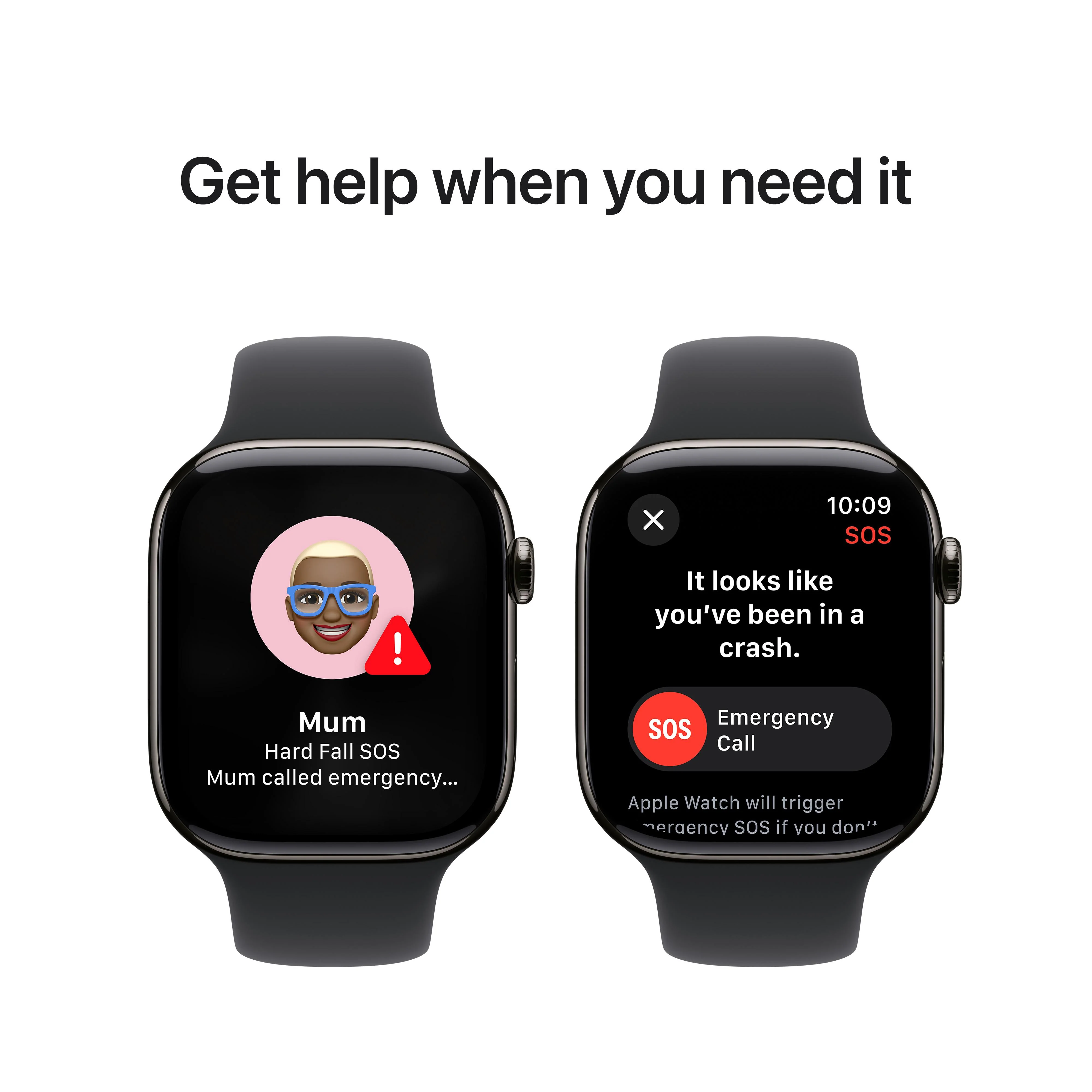 Apple Watch Series 10 GPS + Cellular 46mm Slate Titanium Case with Black Sport Band - M/L - Image 6