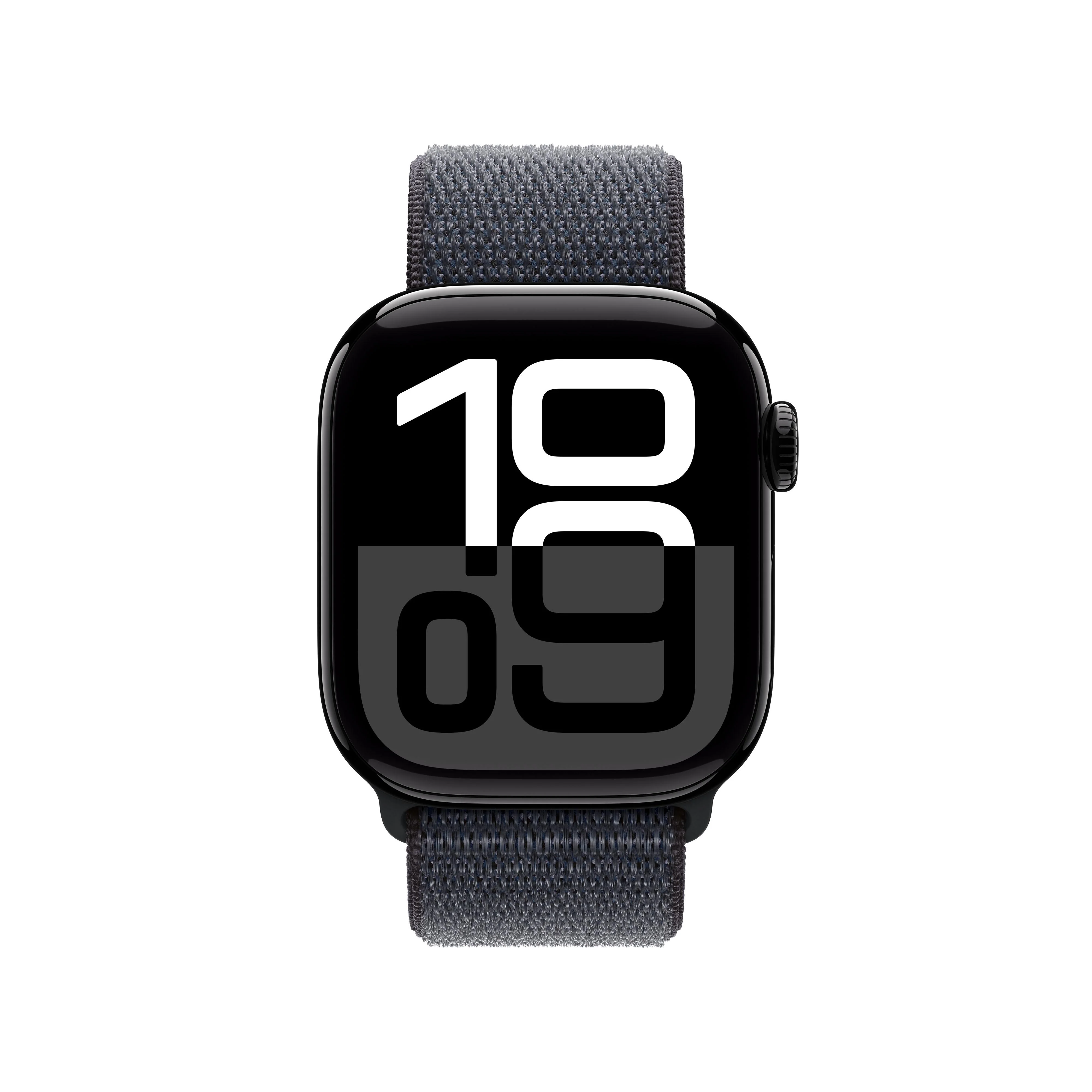 Apple Watch Series 10 GPS 42mm Jet Black Aluminium Case with Ink Sport Loop - Image 2