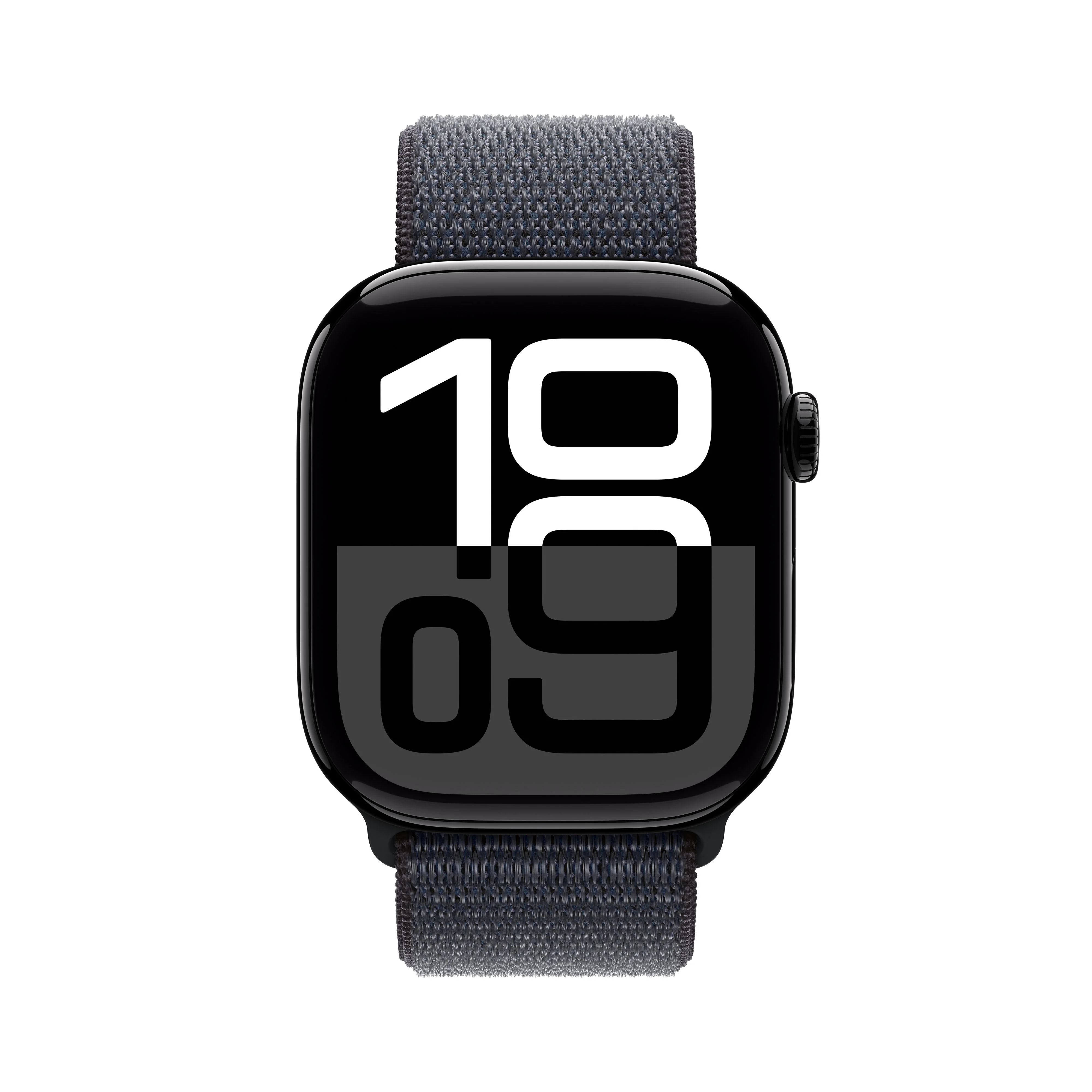 Apple Watch Series 10 GPS 46mm Jet Black Aluminium Case with Ink Sport Loop - Image 2