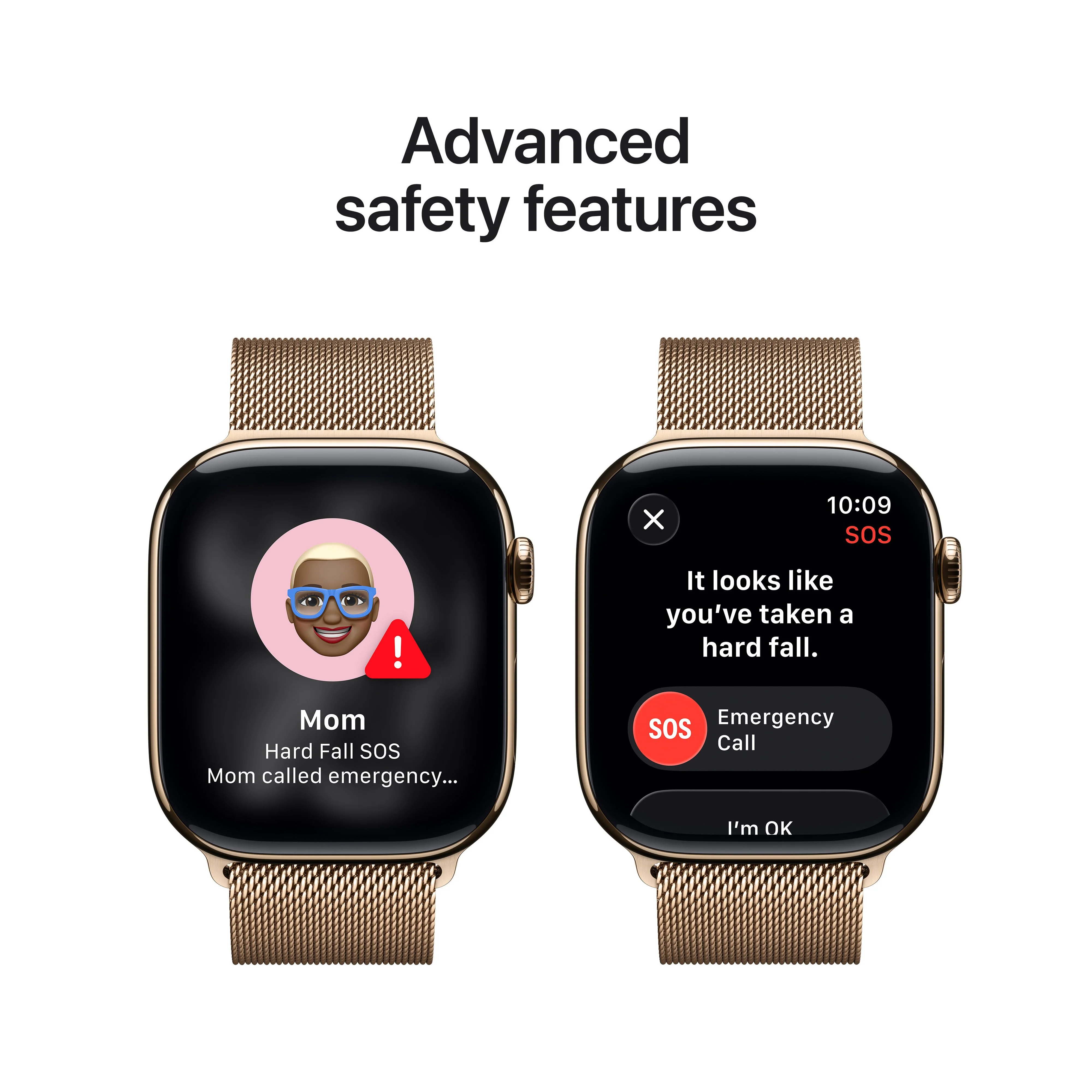 Apple Watch Series 11 GPS + Cellular 46mm Gold Titanium Case with Gold Milanese Loop - S/M - Image 6