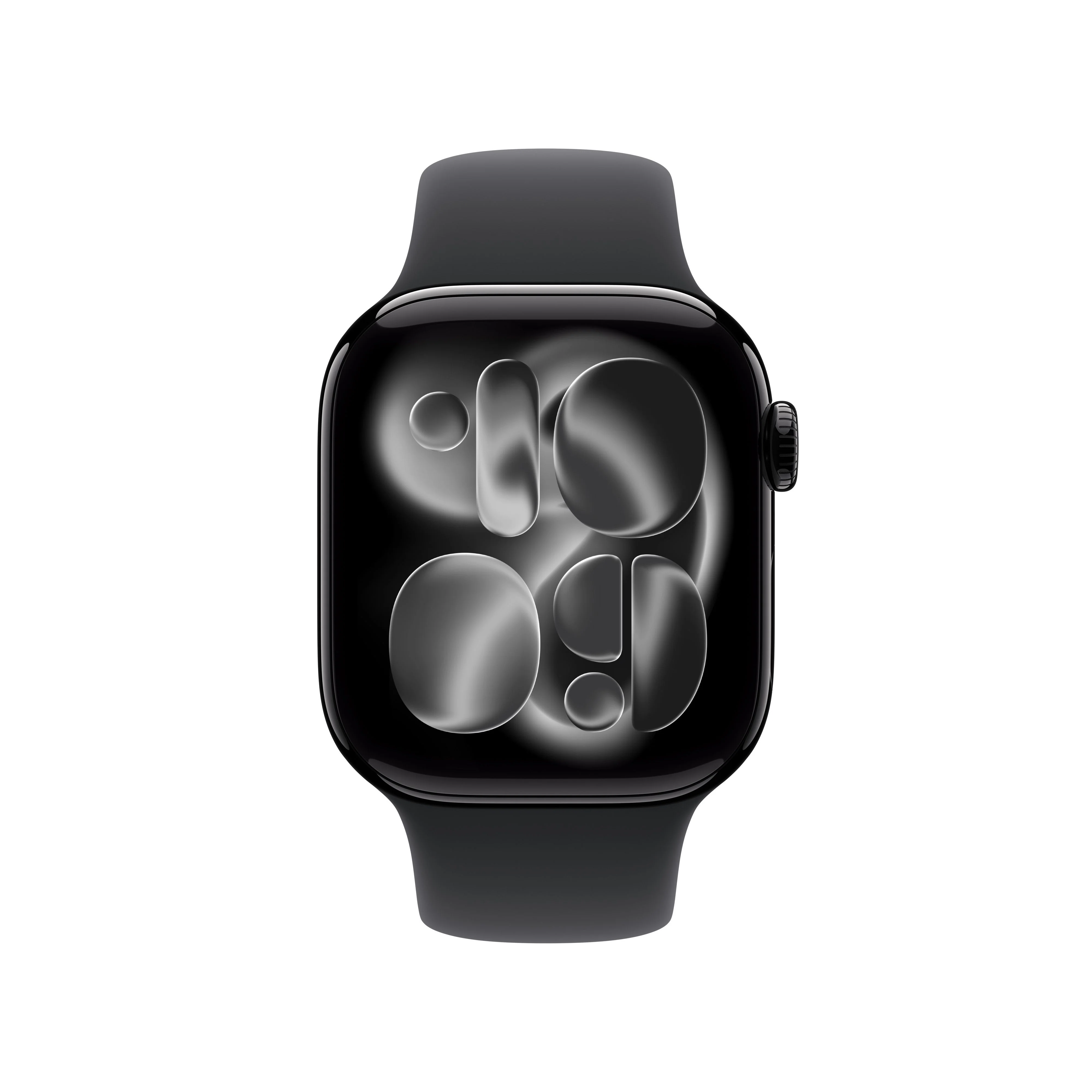Apple Watch Series 11 GPS 42mm Jet Black Aluminium Case with Black Sport Band - M/L - Image 2