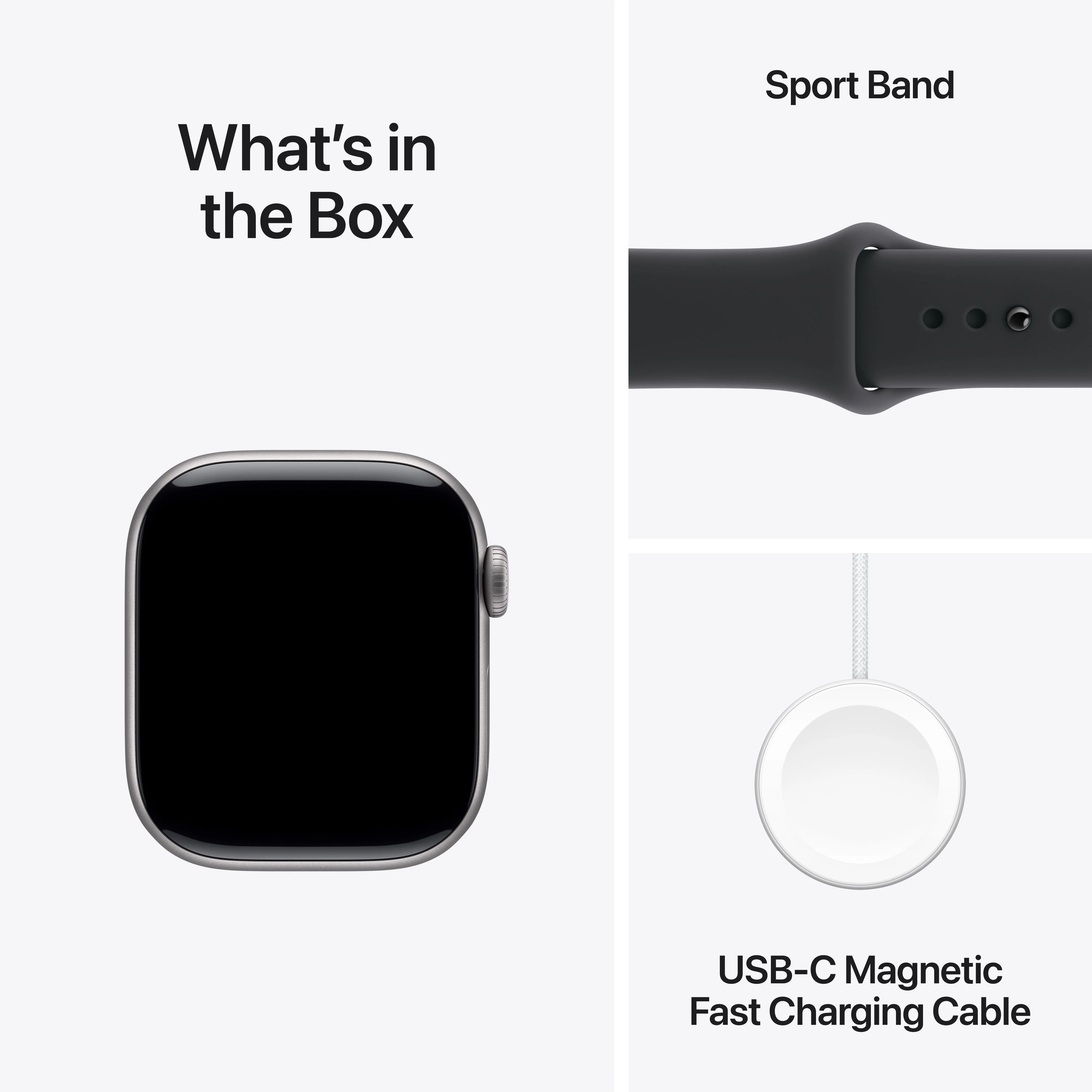 Apple Watch Series 11 GPS 42mm Space Grey Aluminium Case with Black Sport Band - S/M - Image 8
