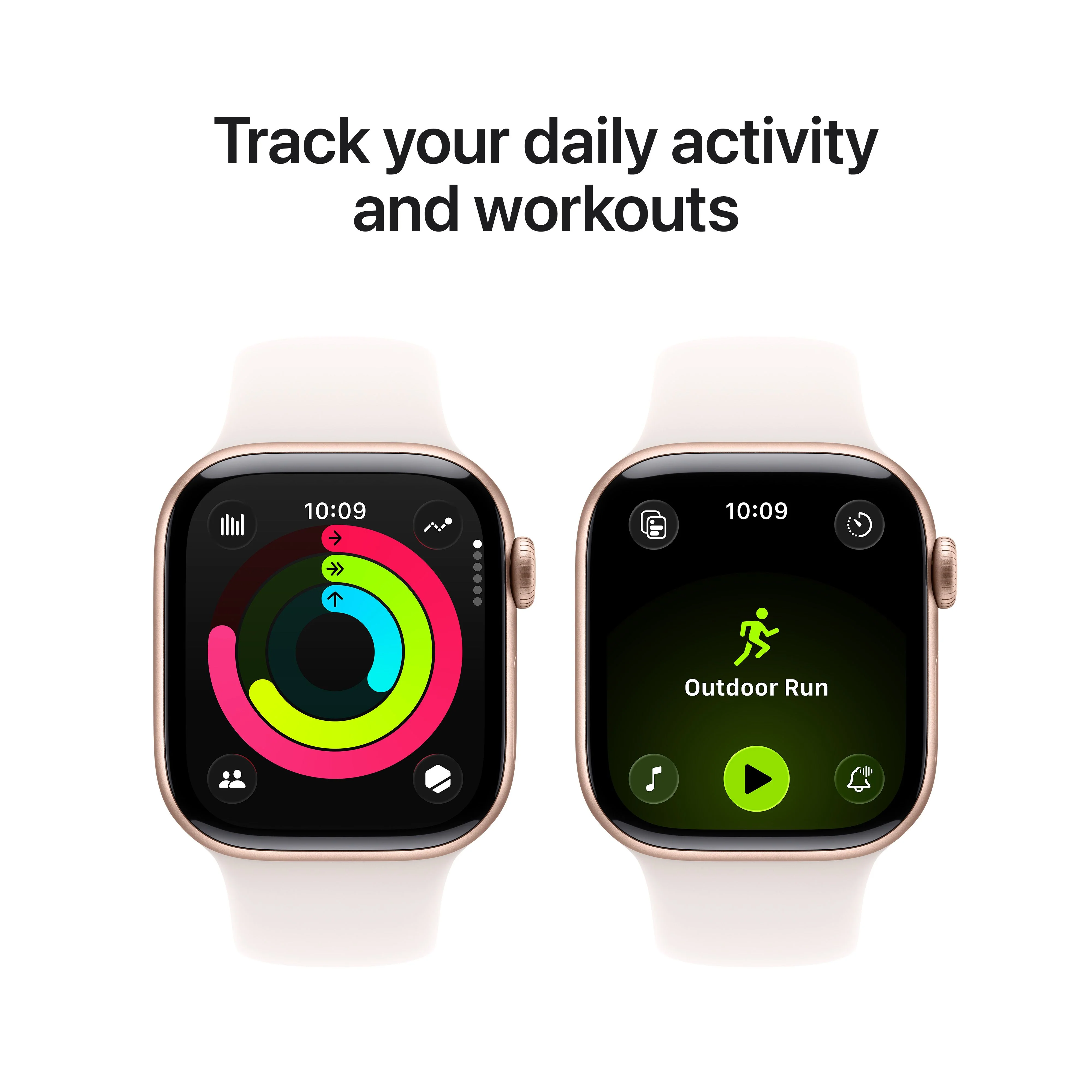 Apple Watch Series 11 GPS 42mm Rose Gold Aluminium Case with Light Blush Sport Band - M/L - Image 4