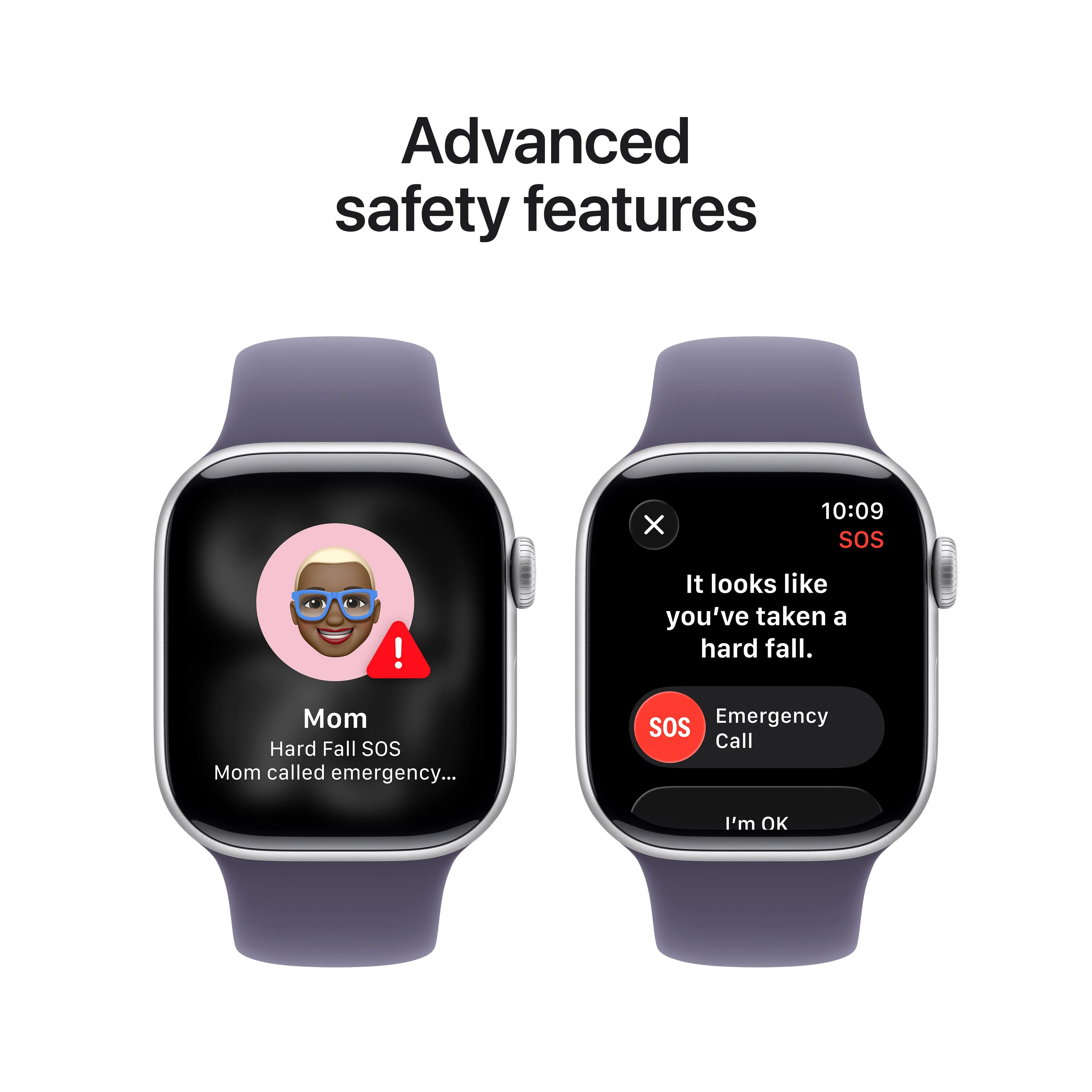 Apple Watch Series 11 GPS 42mm Silver Aluminium Case with Purple Fog Sport Band - S/M - Image 6