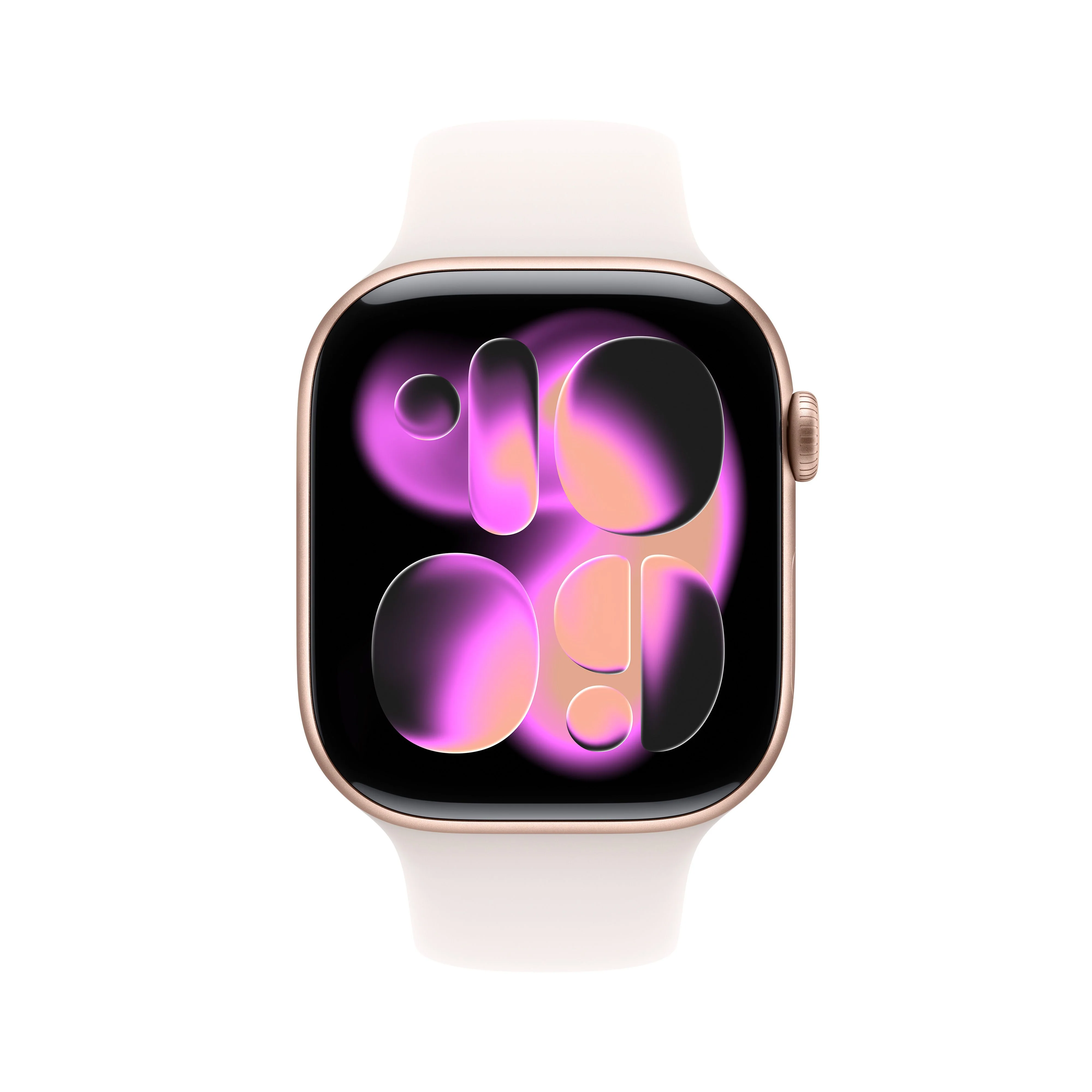 Apple Watch Series 11 GPS 46mm Rose Gold Aluminium Case with Light Blush Sport Band - S/M - Image 2
