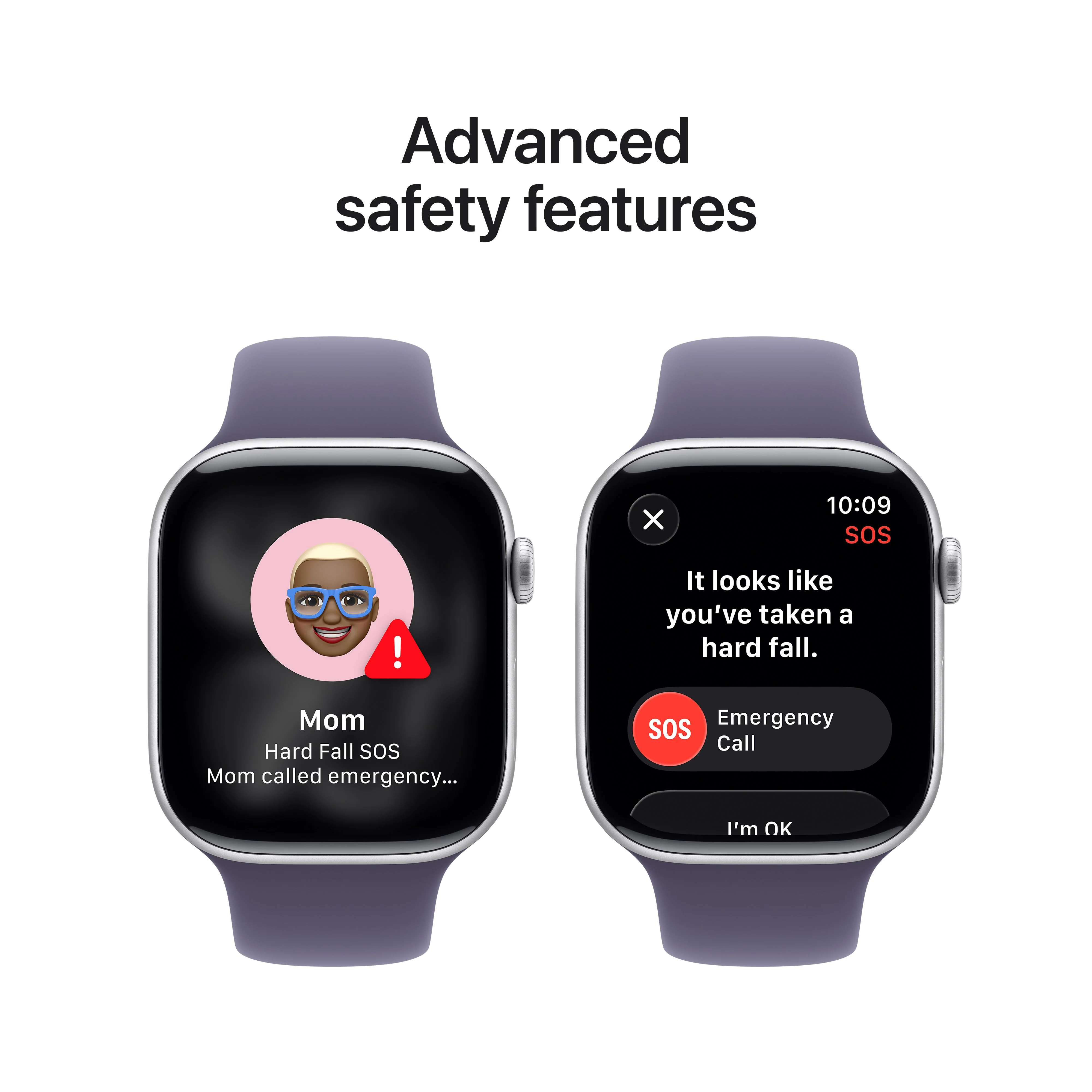 Apple Watch Series 11 GPS 46mm Silver Aluminium Case with Purple Fog Sport Band - S/M - Image 6