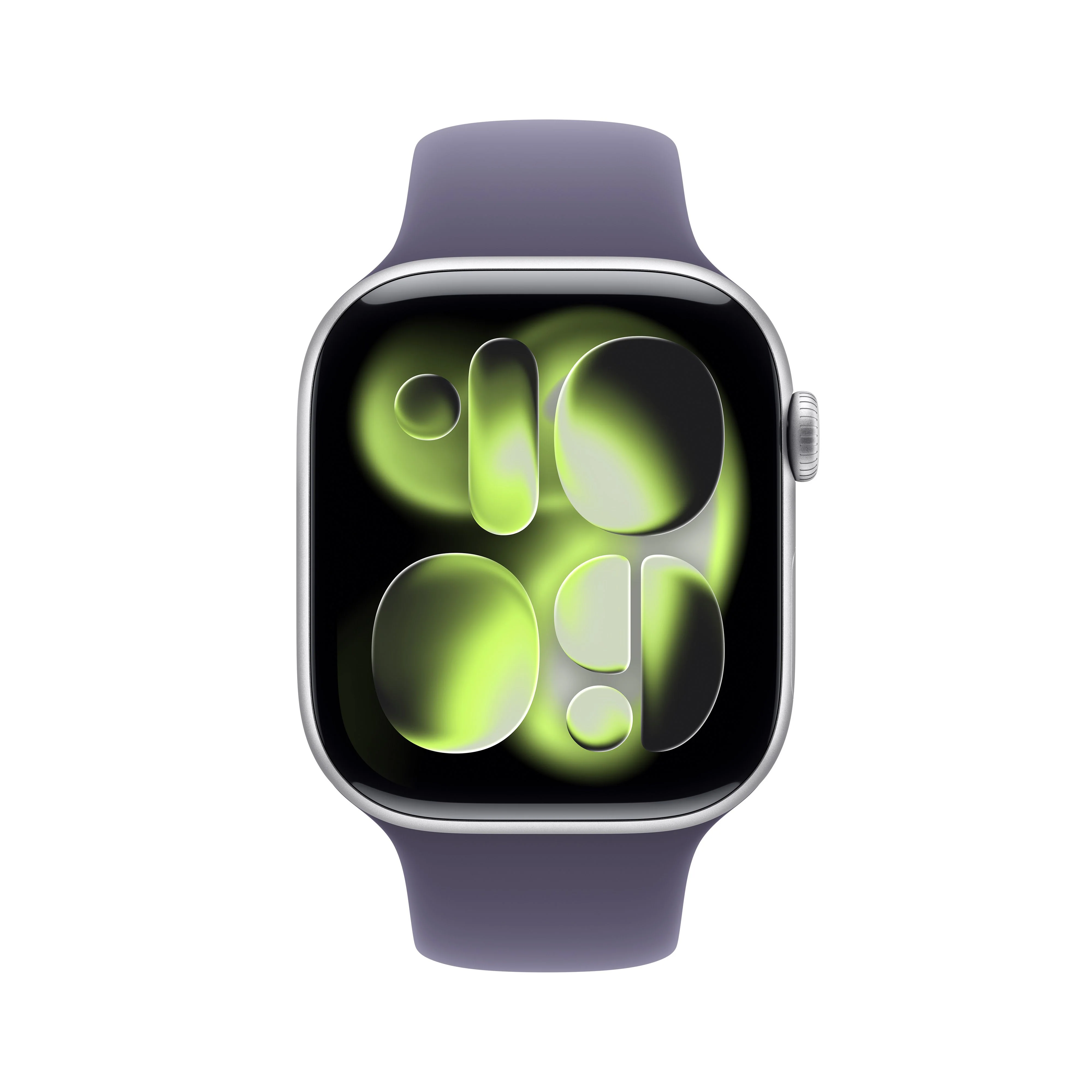 Apple Watch Series 11 GPS 46mm Silver Aluminium Case with Purple Fog Sport Band - M/L - Image 2