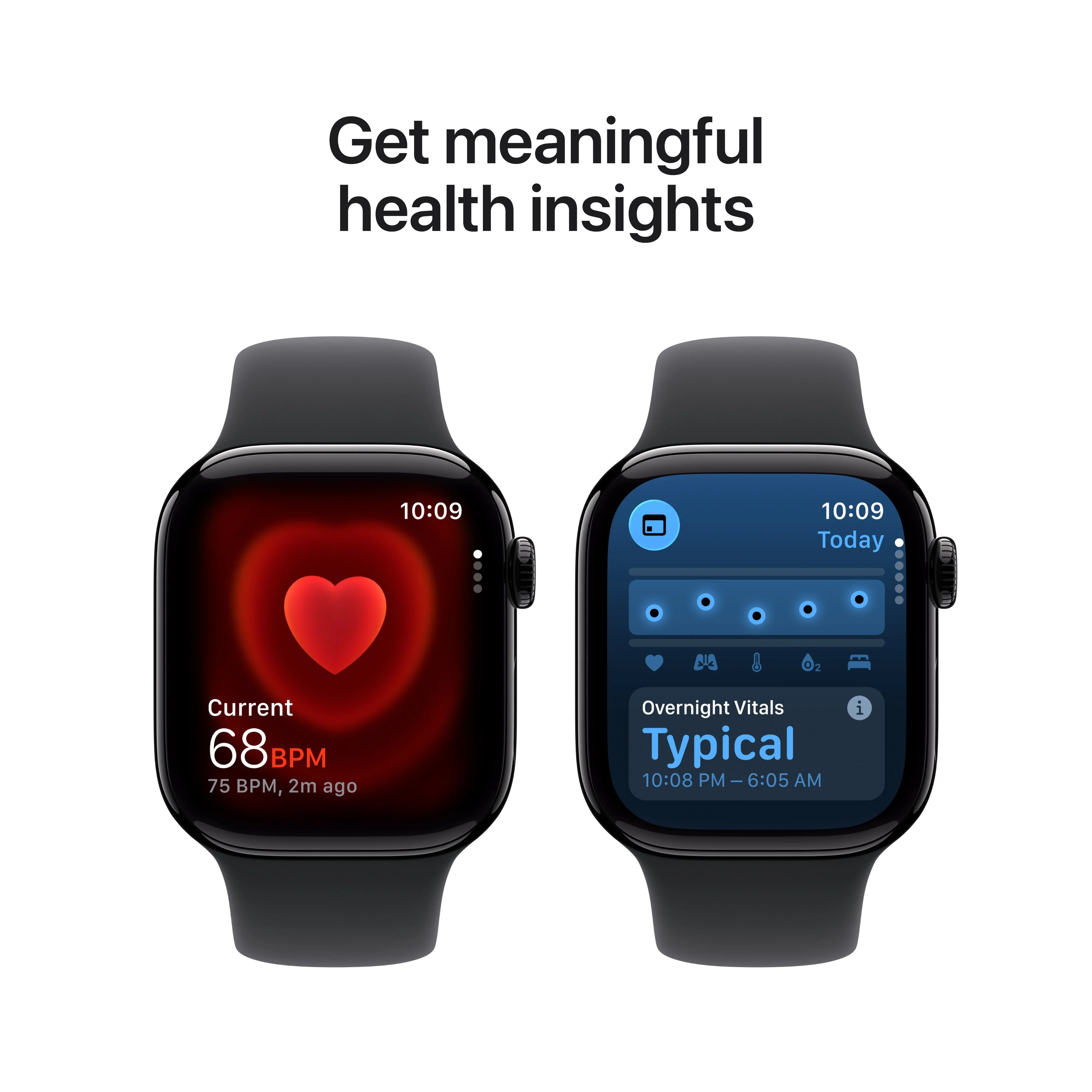Apple Watch Series 11 GPS + Cellular 42mm Jet Black Aluminium Case with Black Sport Band - M/L - Image 5